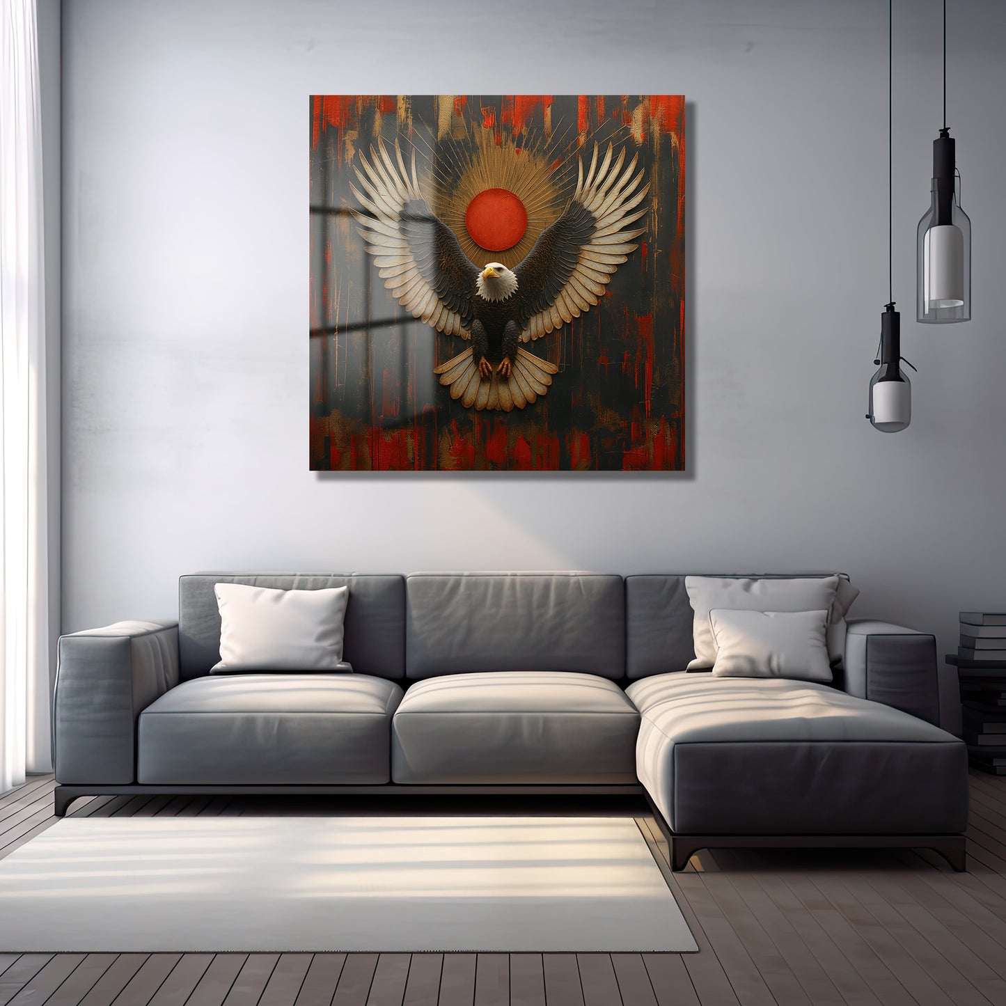 DEKORATİF KARE CAM TABLO - TT0827