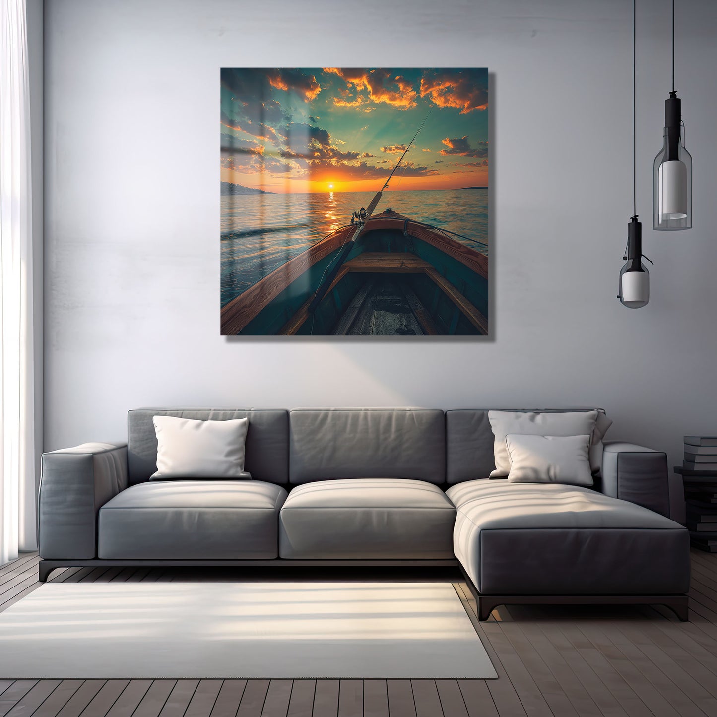 DEKORATİF KARE CAM TABLO - TT0801