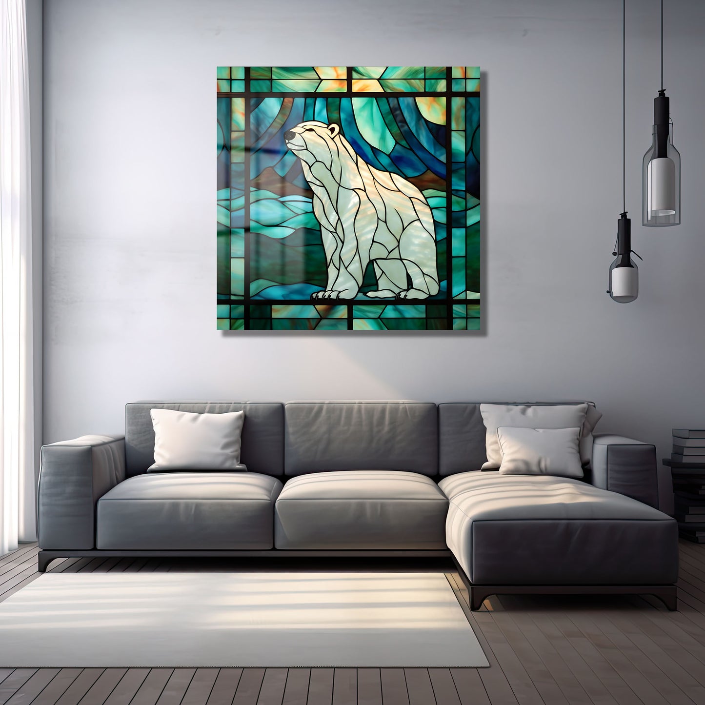 DEKORATİF KARE CAM TABLO - TT0942