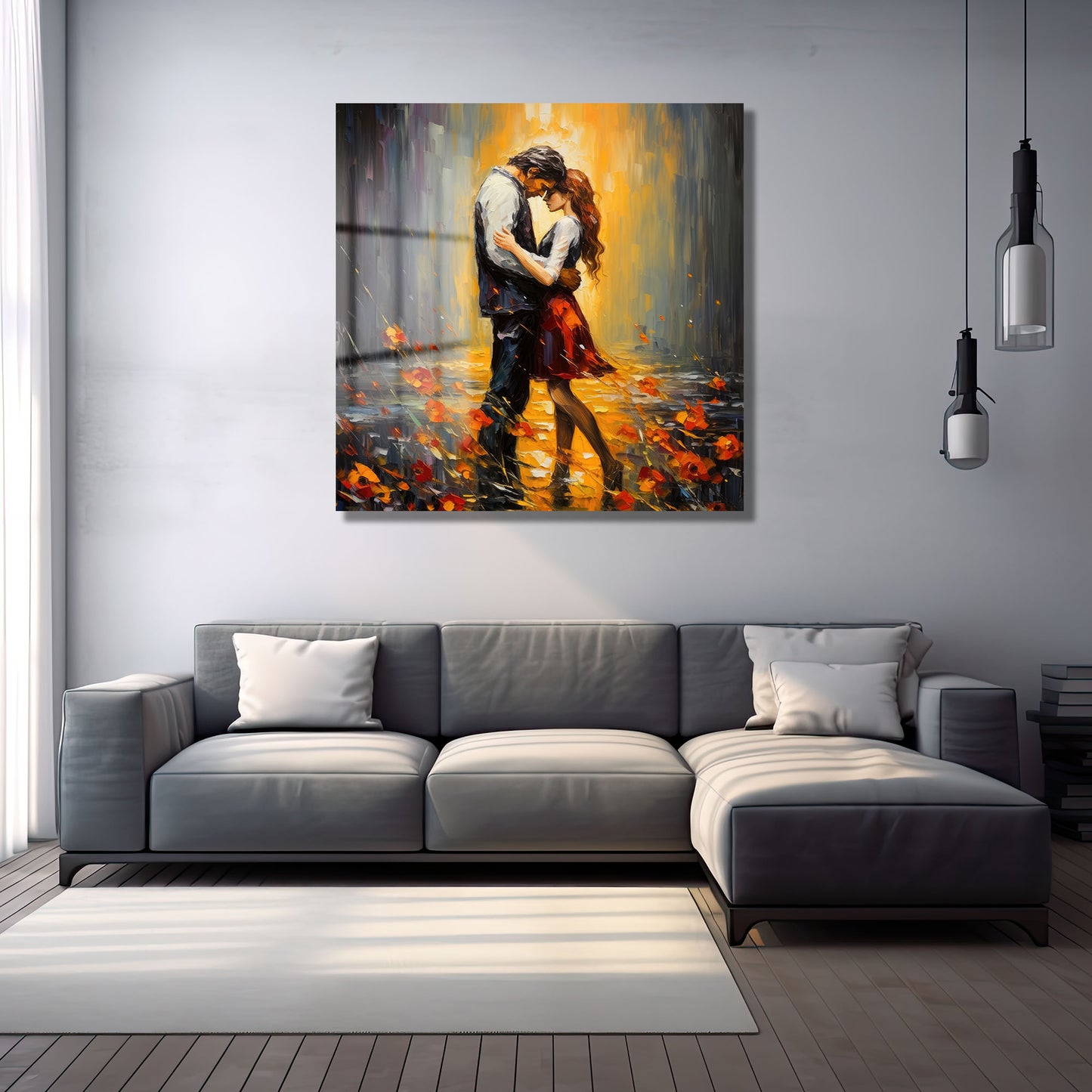 DEKORATİF KARE CAM TABLO - TT0889