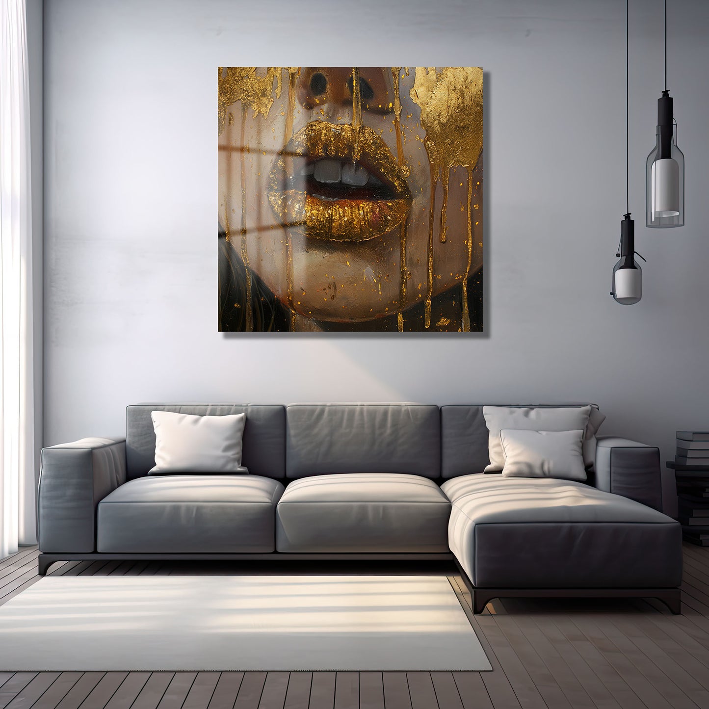 DEKORATİF KARE CAM TABLO - TT0797