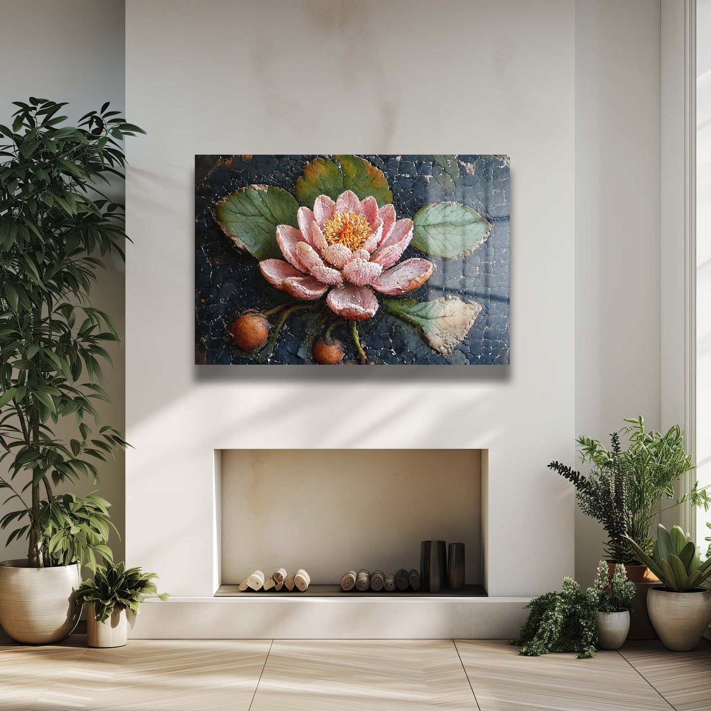 DEKORATİF YATAY CAM TABLO - TT0555