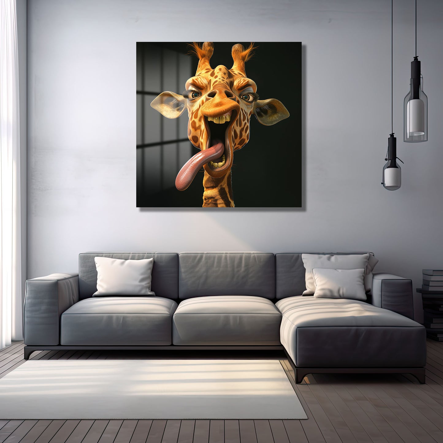 DEKORATİF KARE CAM TABLO - TT0730