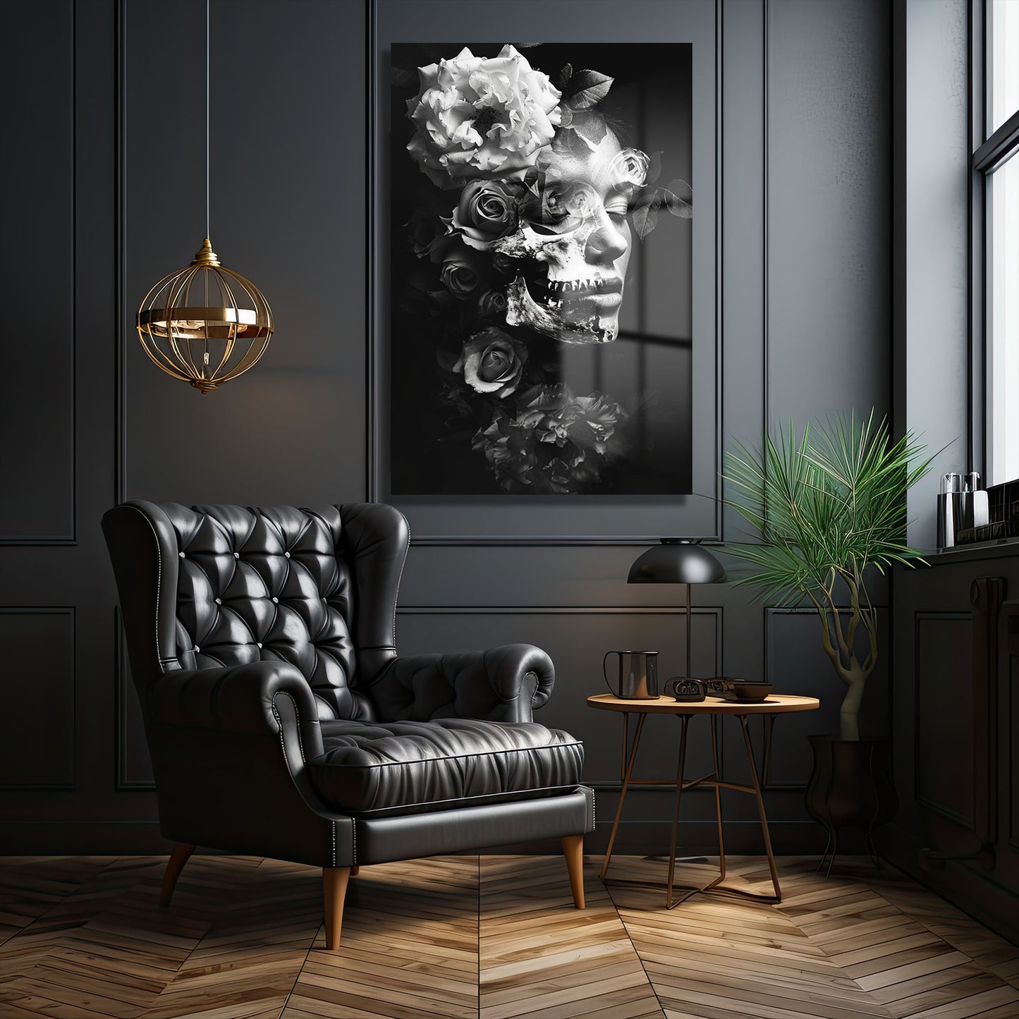 DEKORATİF DİKEY CAM TABLO - TT1512