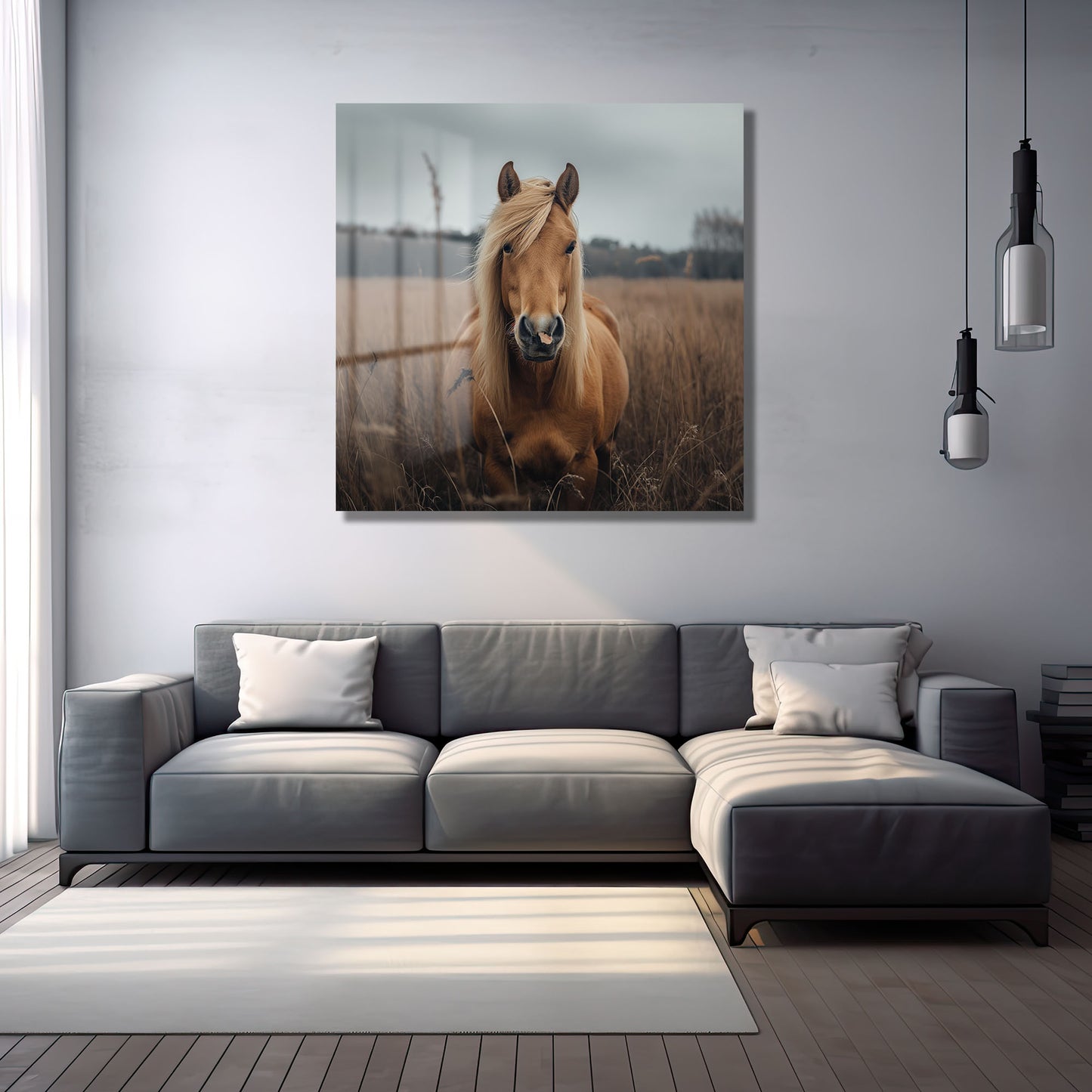 DEKORATİF KARE CAM TABLO - TT1019