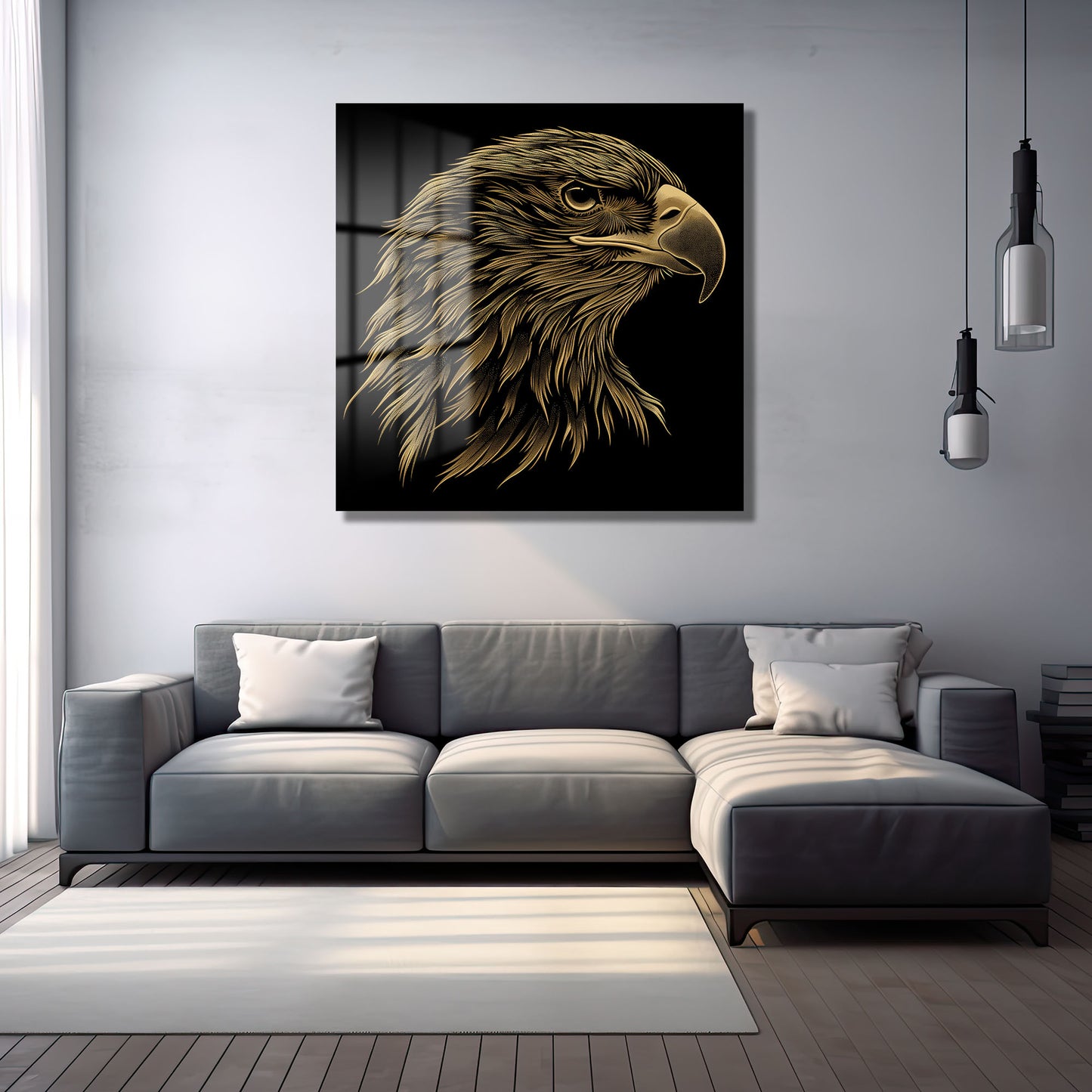 DEKORATİF KARE CAM TABLO - TT0764