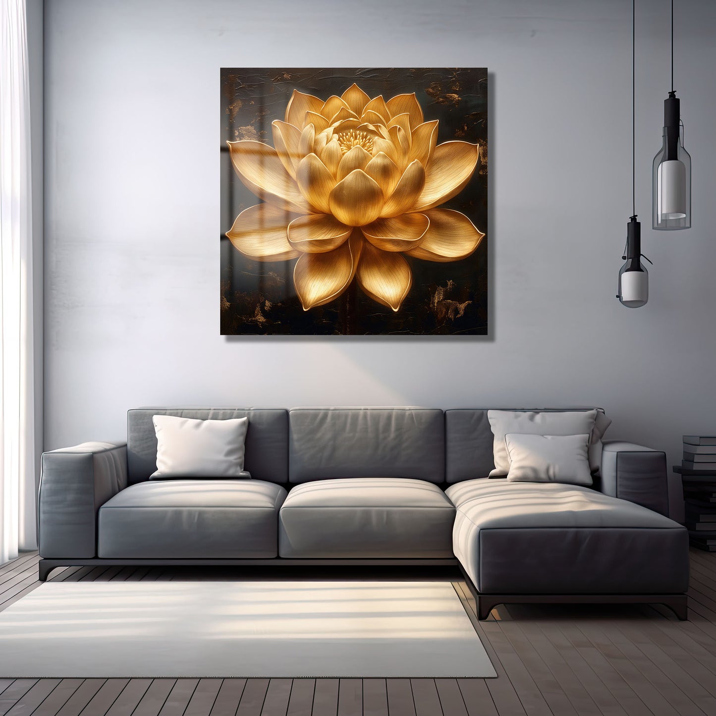 DEKORATİF KARE CAM TABLO - TT0790