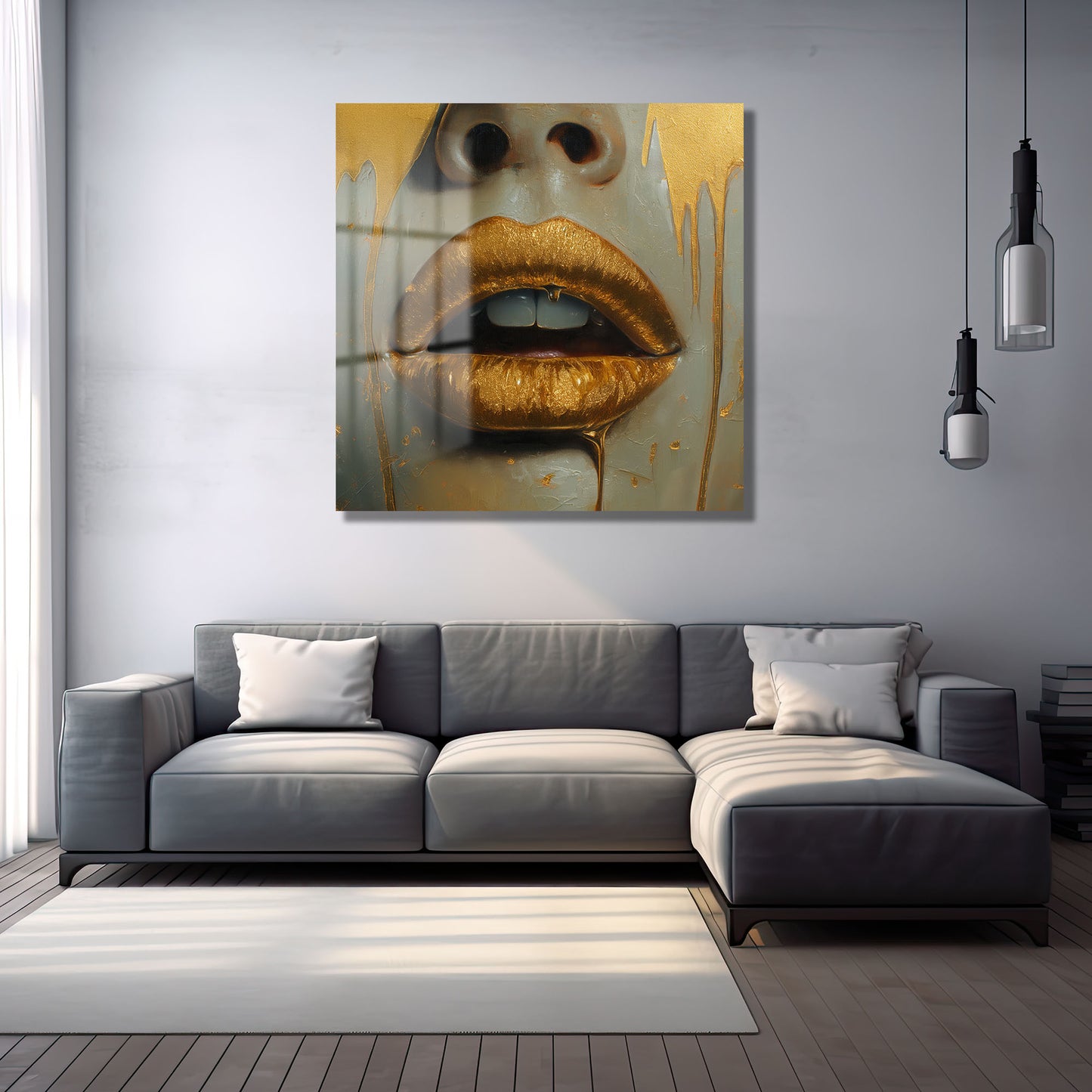 DEKORATİF KARE CAM TABLO - TT0793