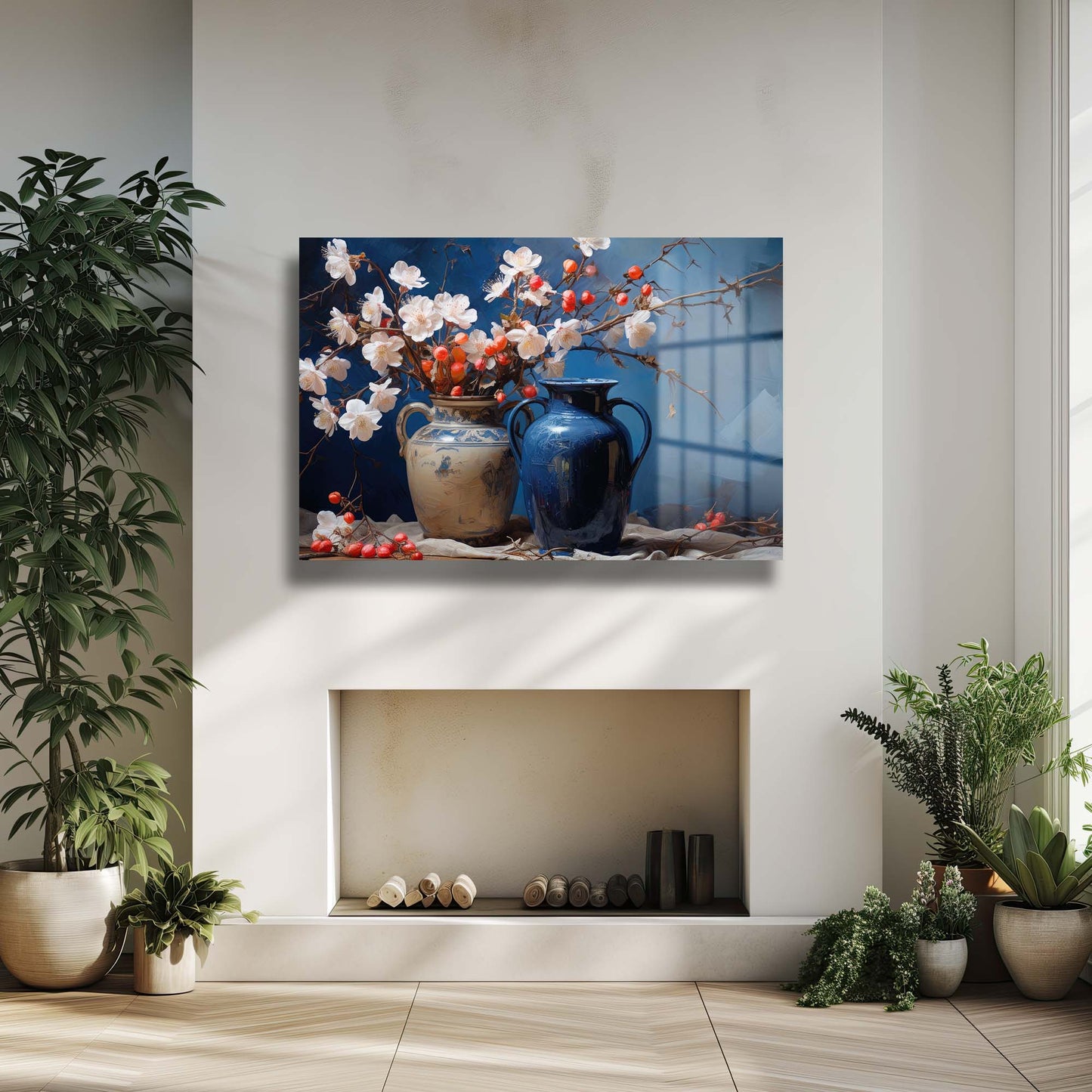 DEKORATİF YATAY CAM TABLO - TT0638