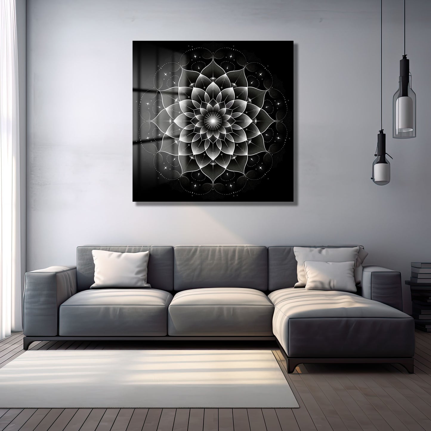 DEKORATİF KARE CAM TABLO - TT0816