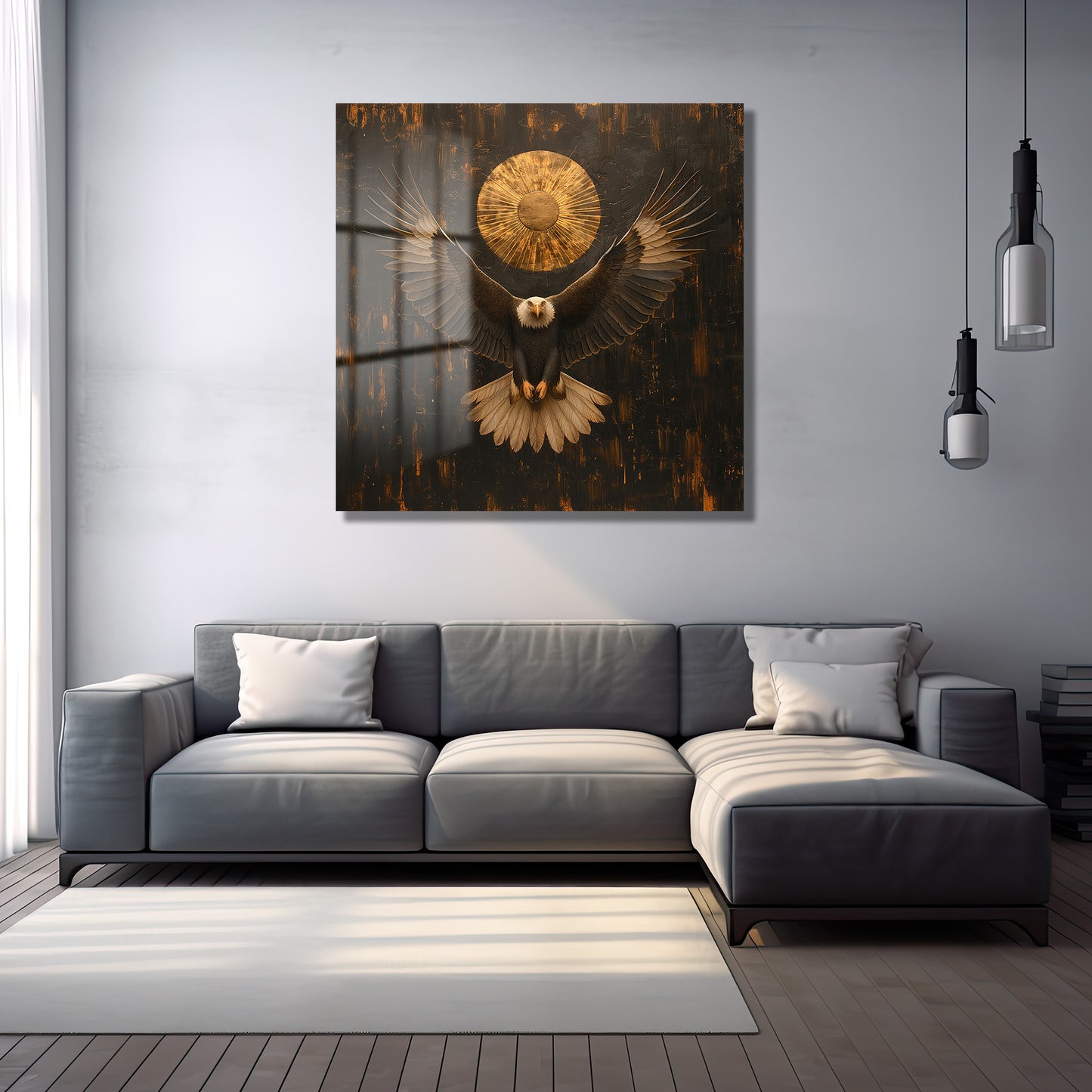 DEKORATİF KARE CAM TABLO - TT0829