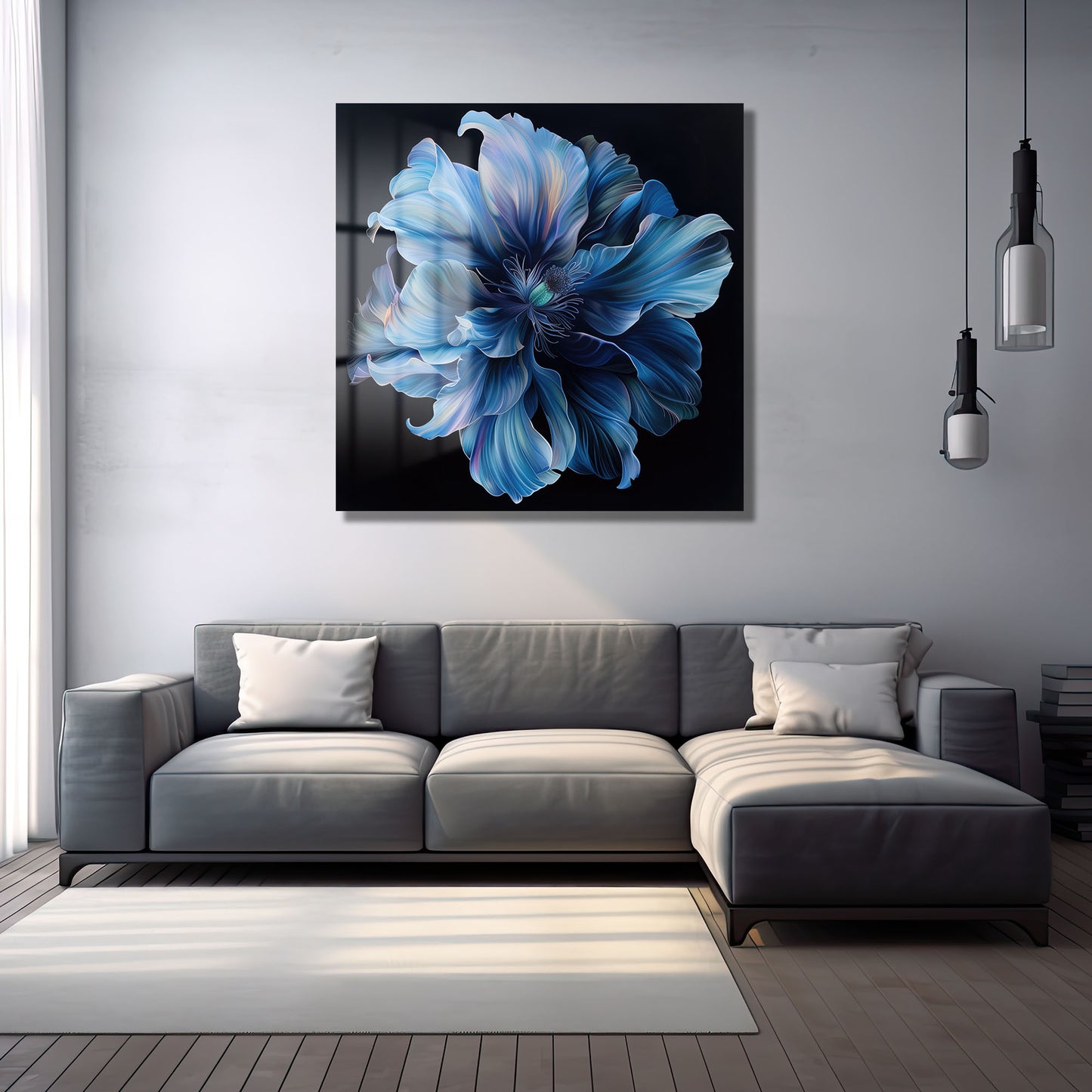 DEKORATİF KARE CAM TABLO - TT0937