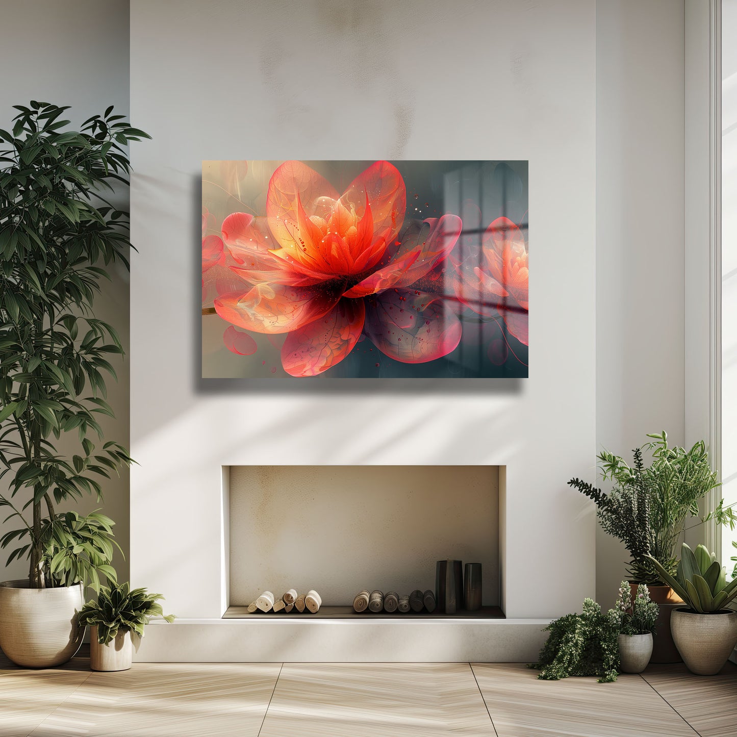 DEKORATİF YATAY CAM TABLO - TT1129