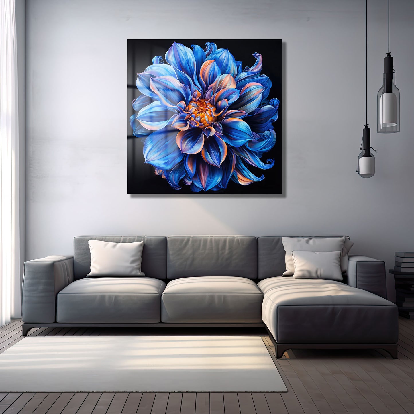 DEKORATİF KARE CAM TABLO - TT0935