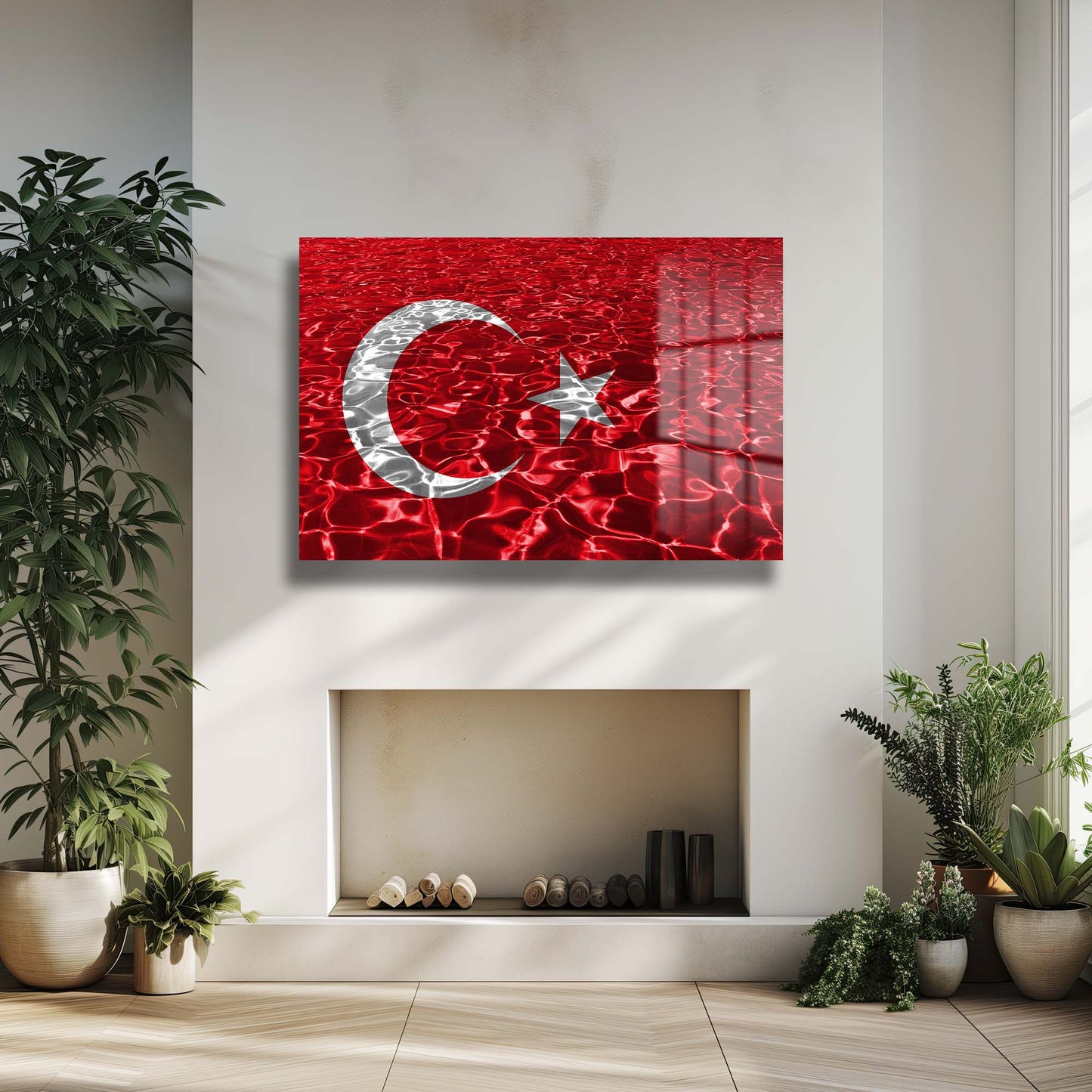 DEKORATİF YATAY CAM TABLO - TT0646