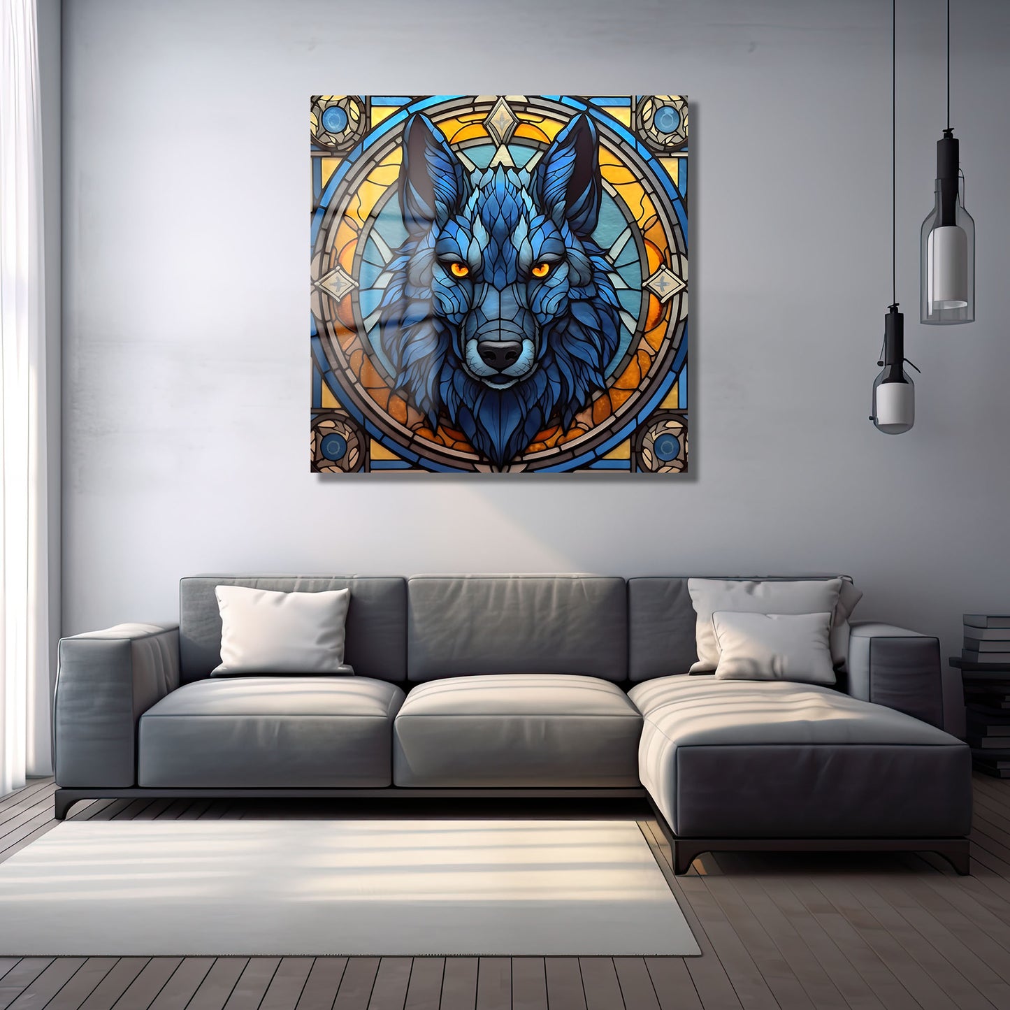 DEKORATİF KARE CAM TABLO - TT0946