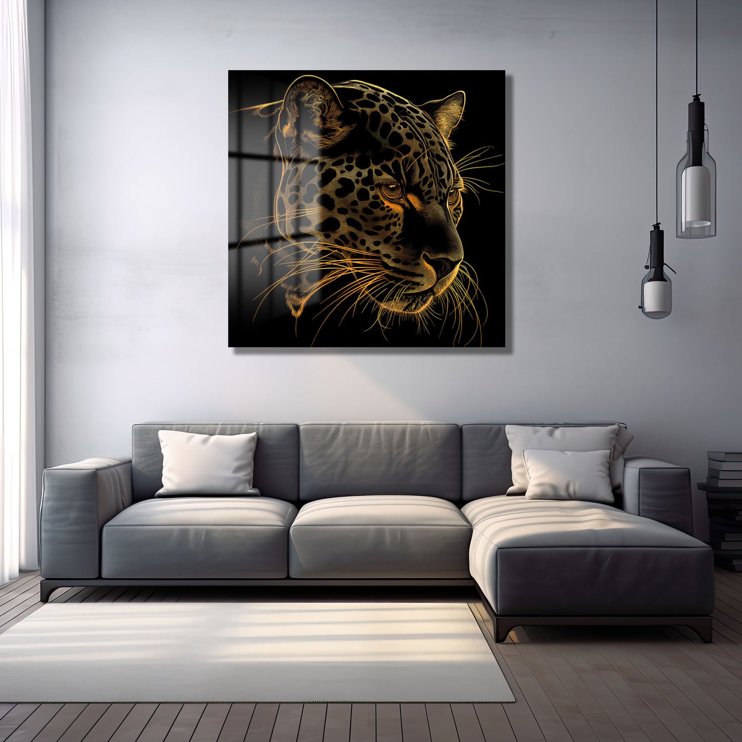 DEKORATİF KARE CAM TABLO - TT0758