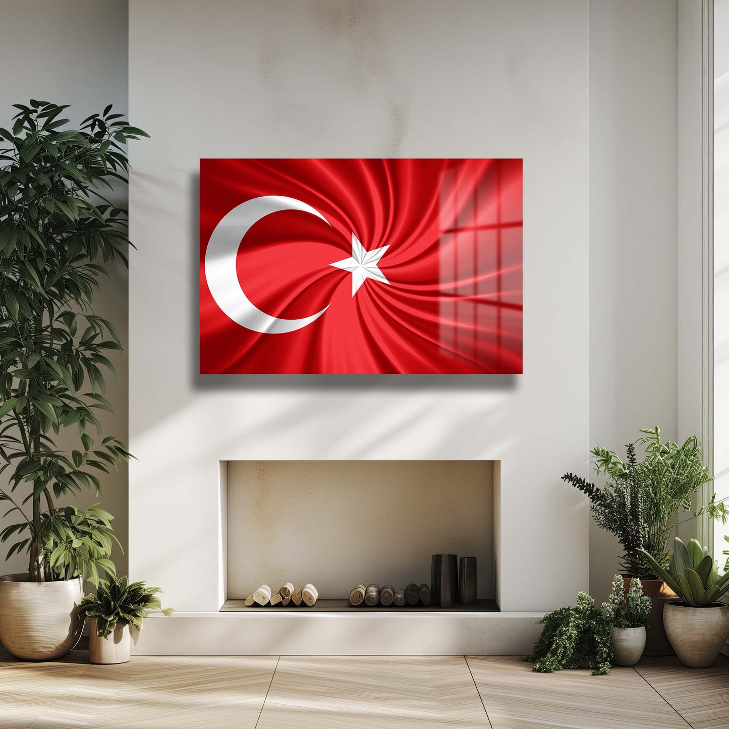 DEKORATİF YATAY CAM TABLO - TT0642