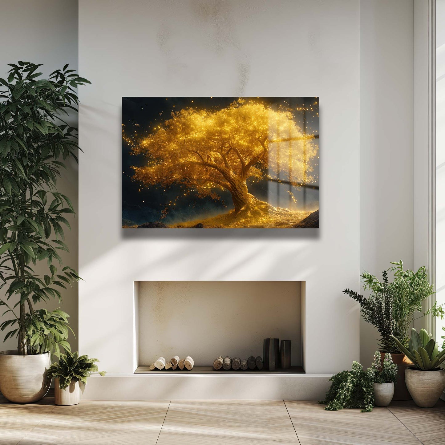 DEKORATİF YATAY CAM TABLO - TT0566