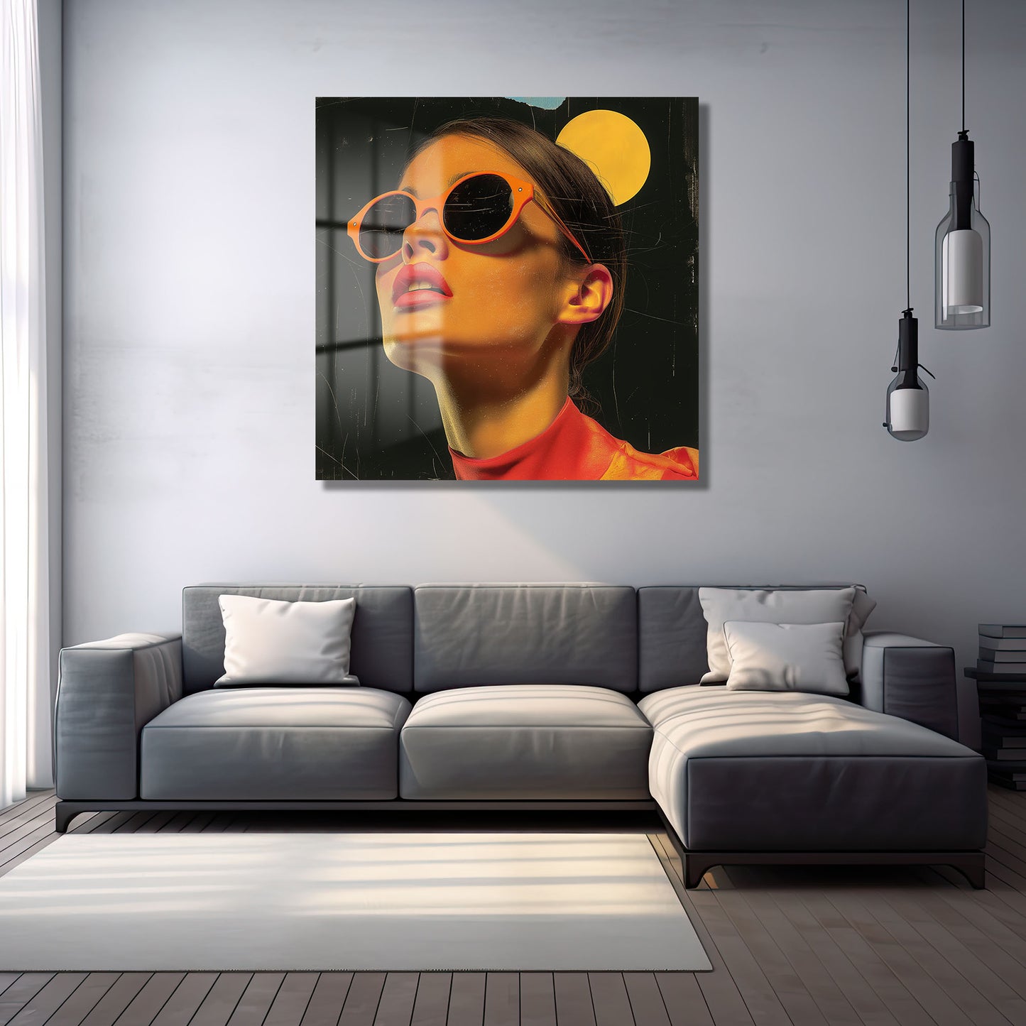 DEKORATİF KARE CAM TABLO - TT0806