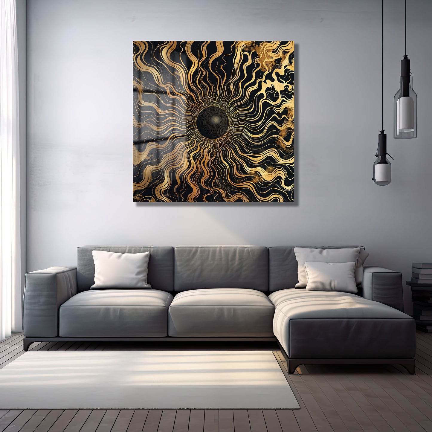 DEKORATİF KARE CAM TABLO - TT0782