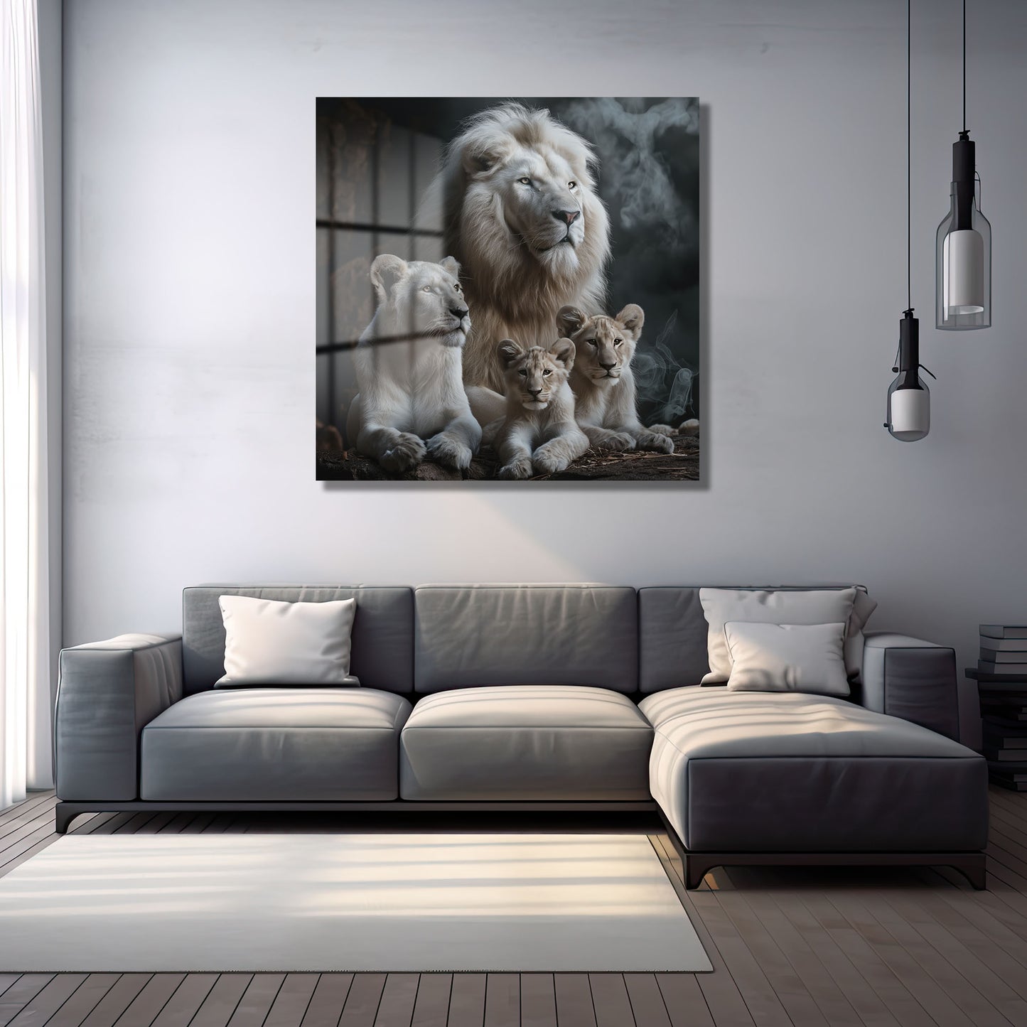 DEKORATİF KARE CAM TABLO - TT0808