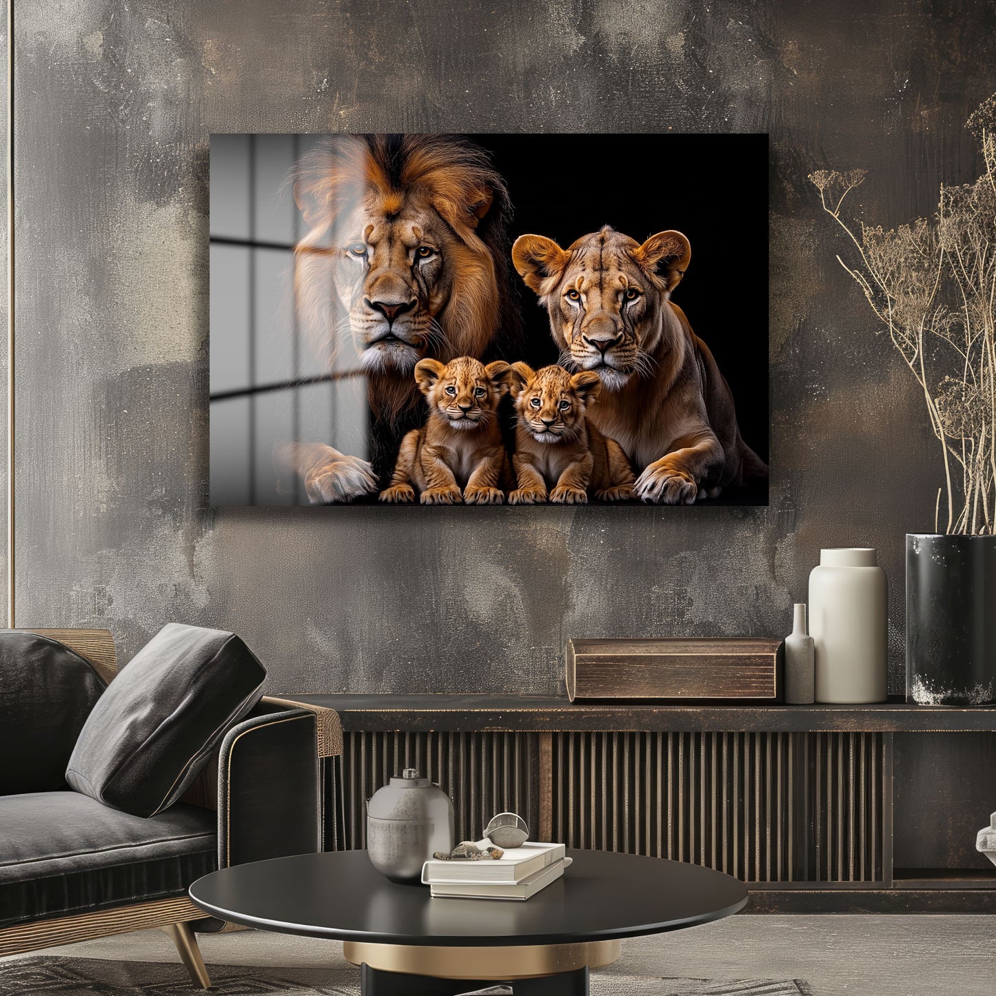 DEKORATİF YATAY CAM TABLO - TT1308