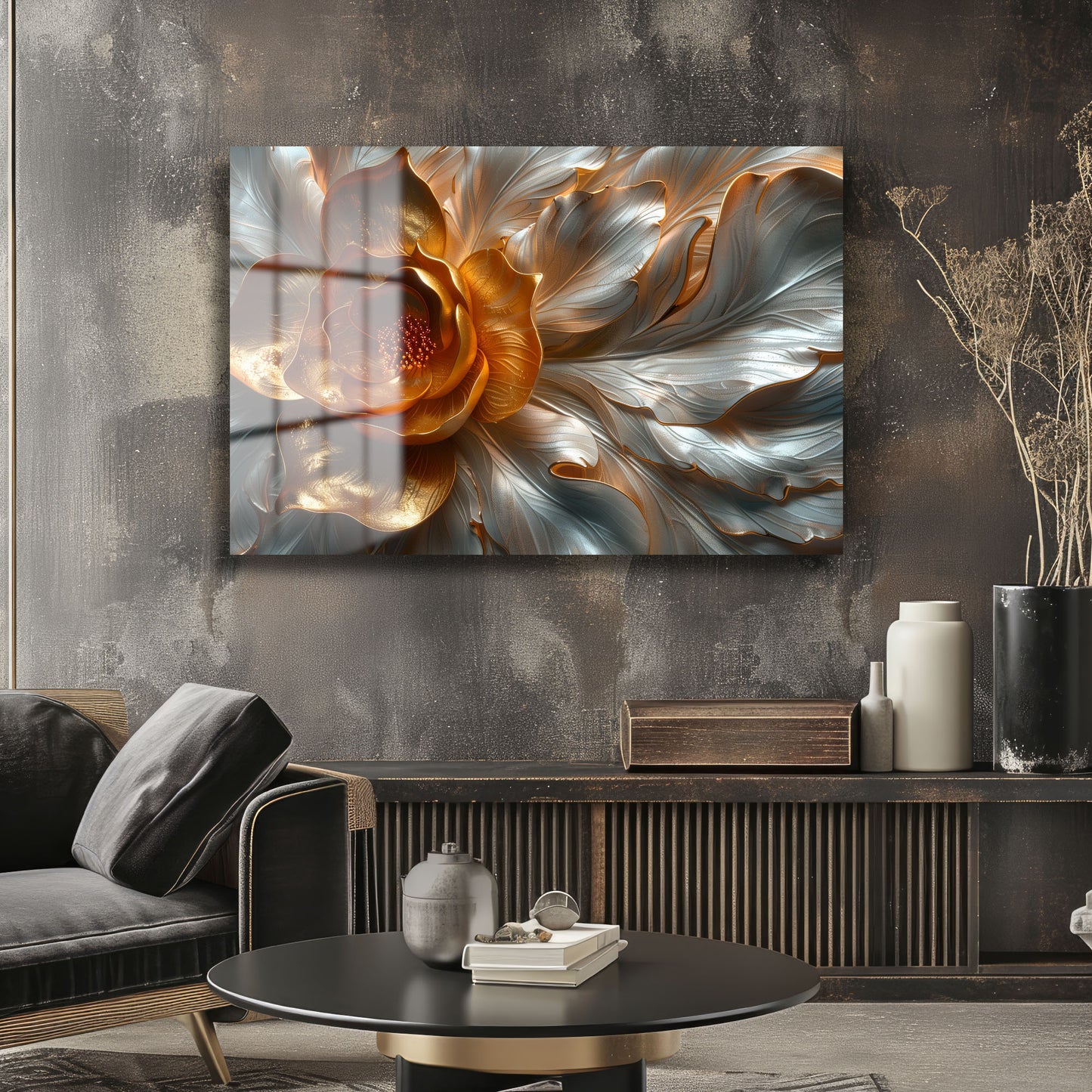 DEKORATİF YATAY CAM TABLO - TT1234