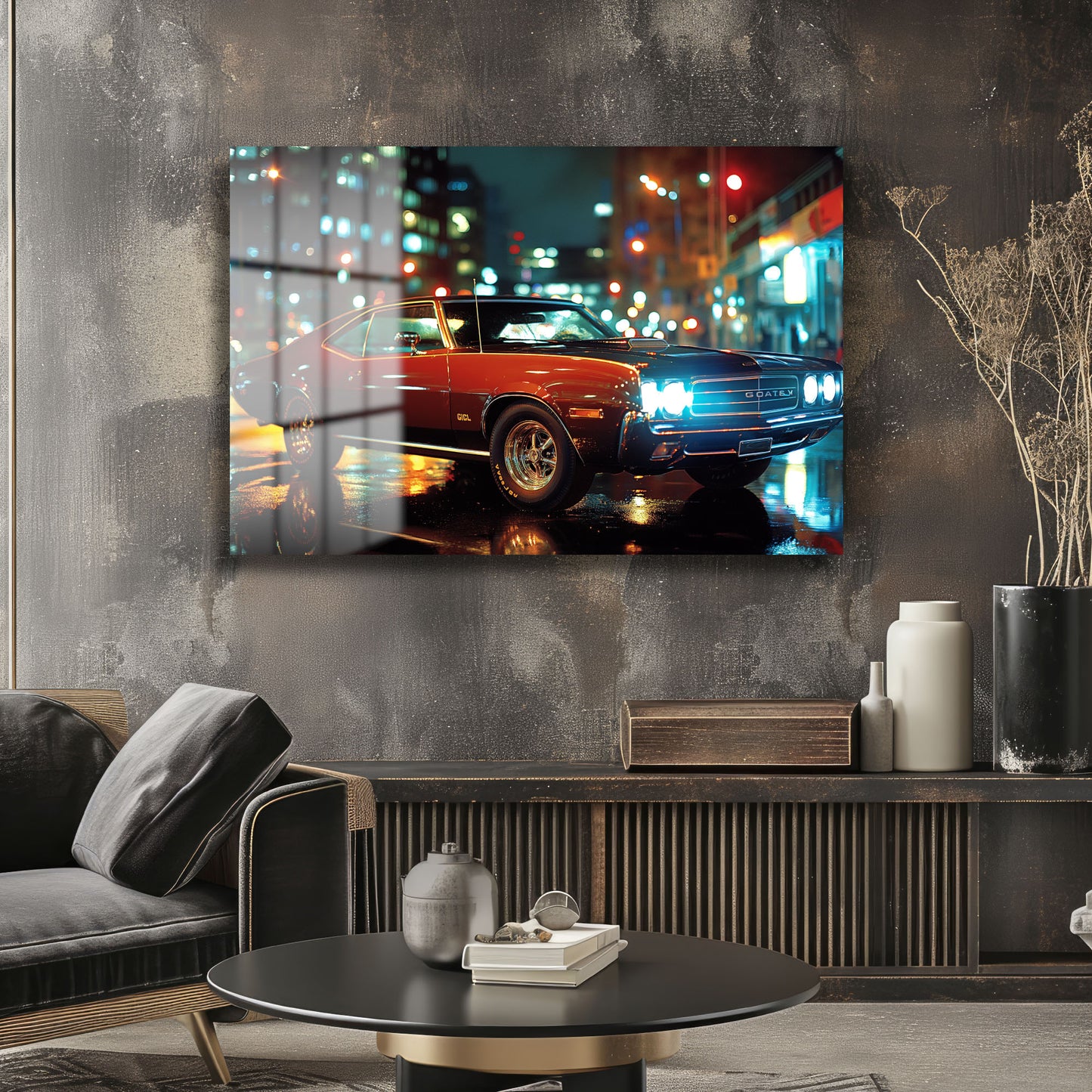 DEKORATİF YATAY CAM TABLO - TT1269