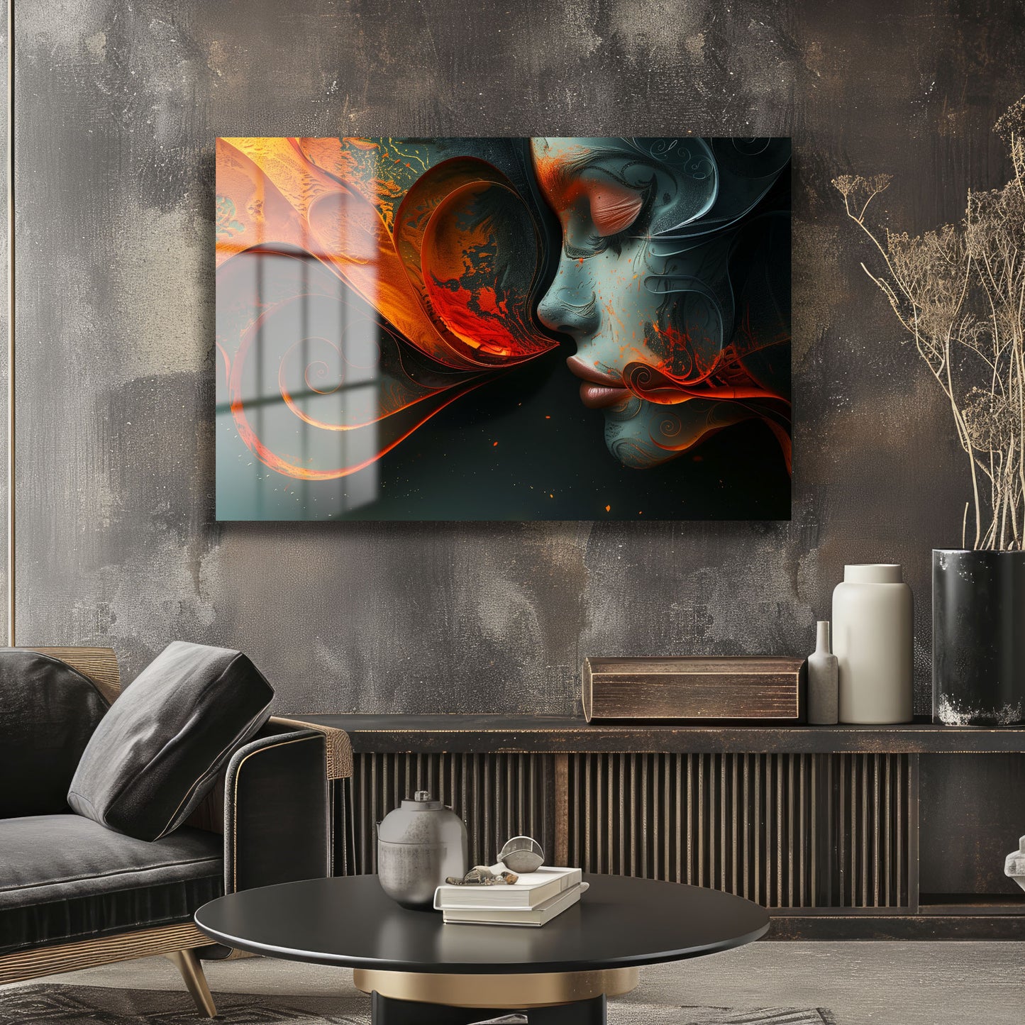 DEKORATİF YATAY CAM TABLO - TT1320