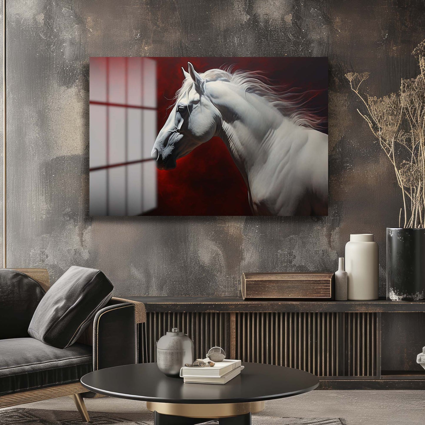 DEKORATİF YATAY CAM TABLO - TT1296