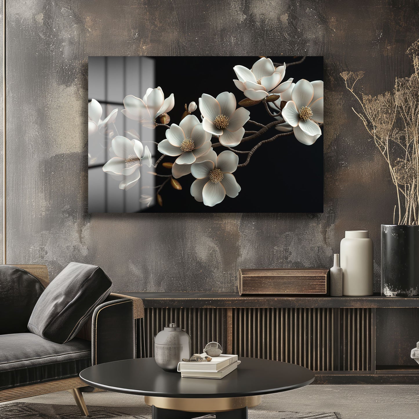 DEKORATİF YATAY CAM TABLO - TT1264