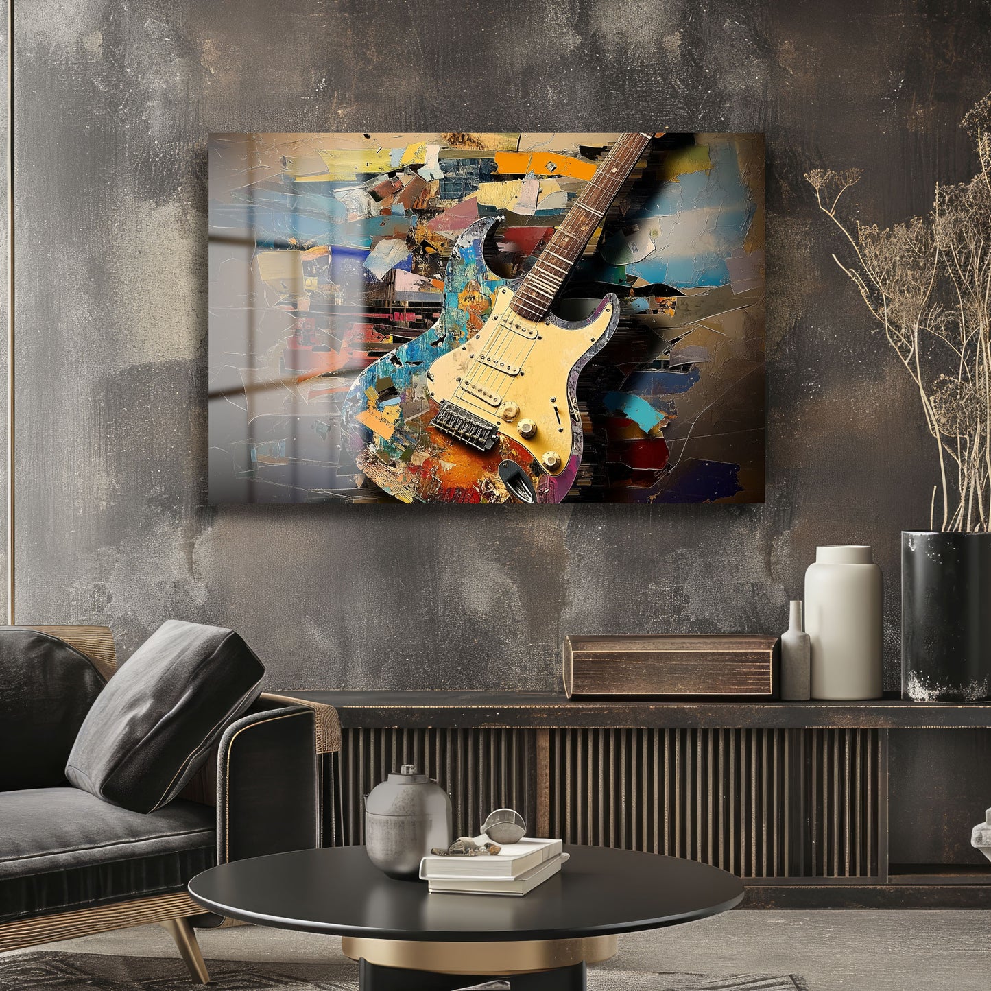 DEKORATİF YATAY CAM TABLO - TT1944