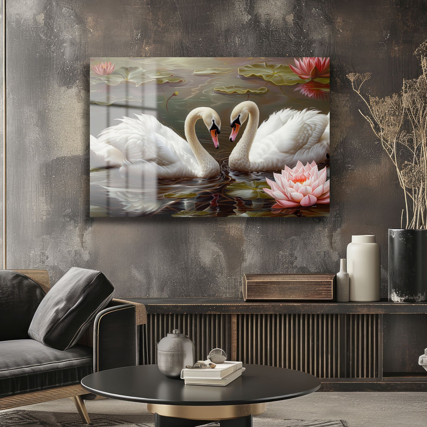 DEKORATİF YATAY CAM TABLO - TT1246