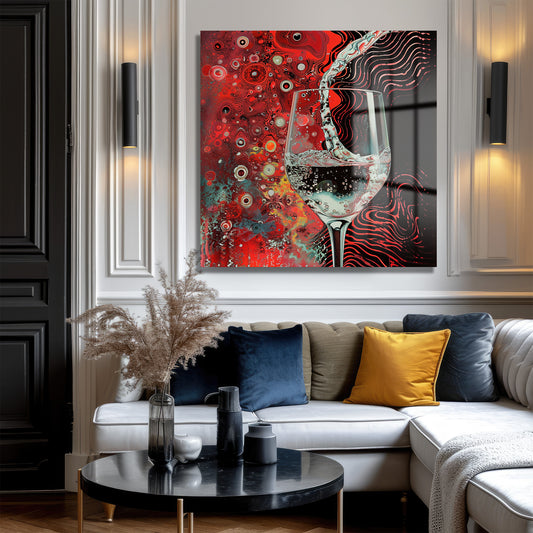 DEKORATİF KARE CAM TABLO - TT1100