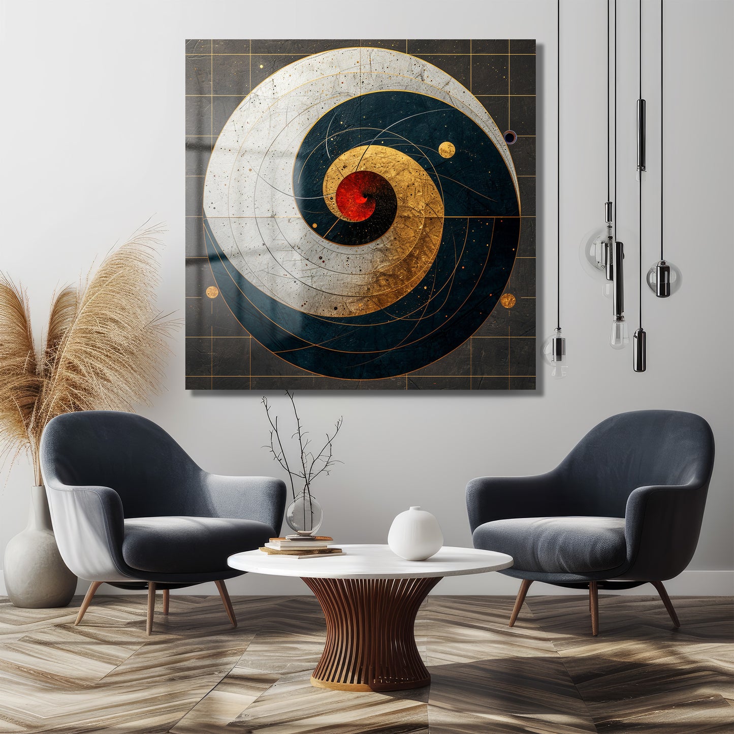 DEKORATİF KARE CAM TABLO - TT1106