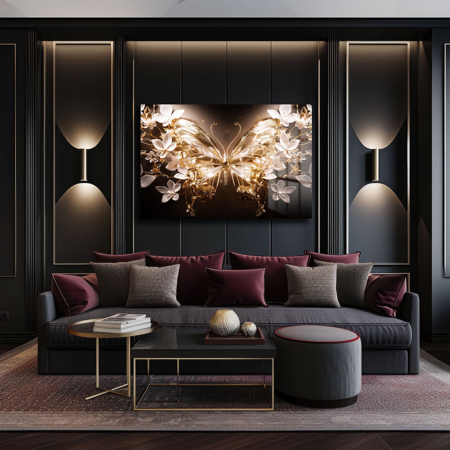 DEKORATİF YATAY CAM TABLO - TT1192