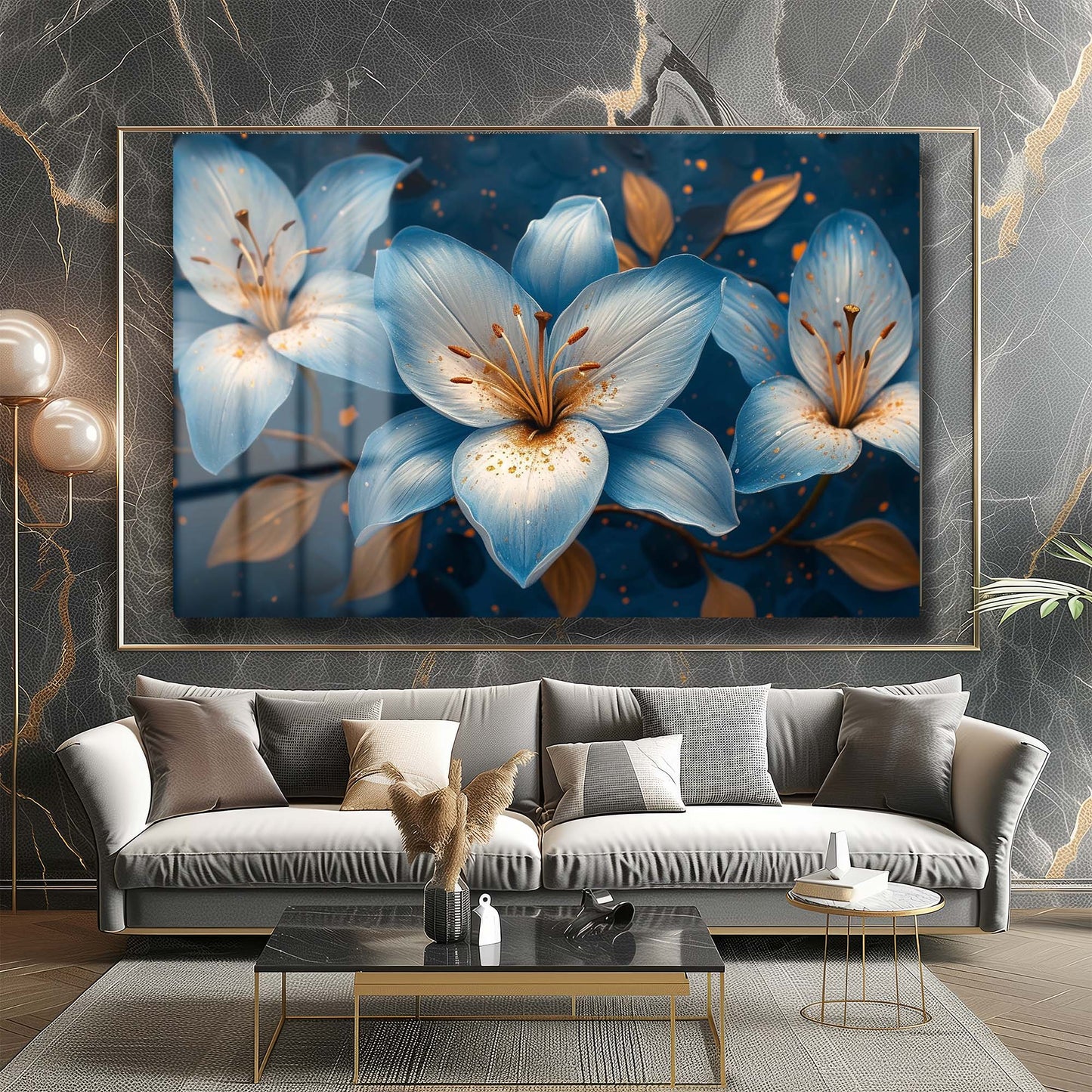 DEKORATİF YATAY CAM TABLO - TT1159