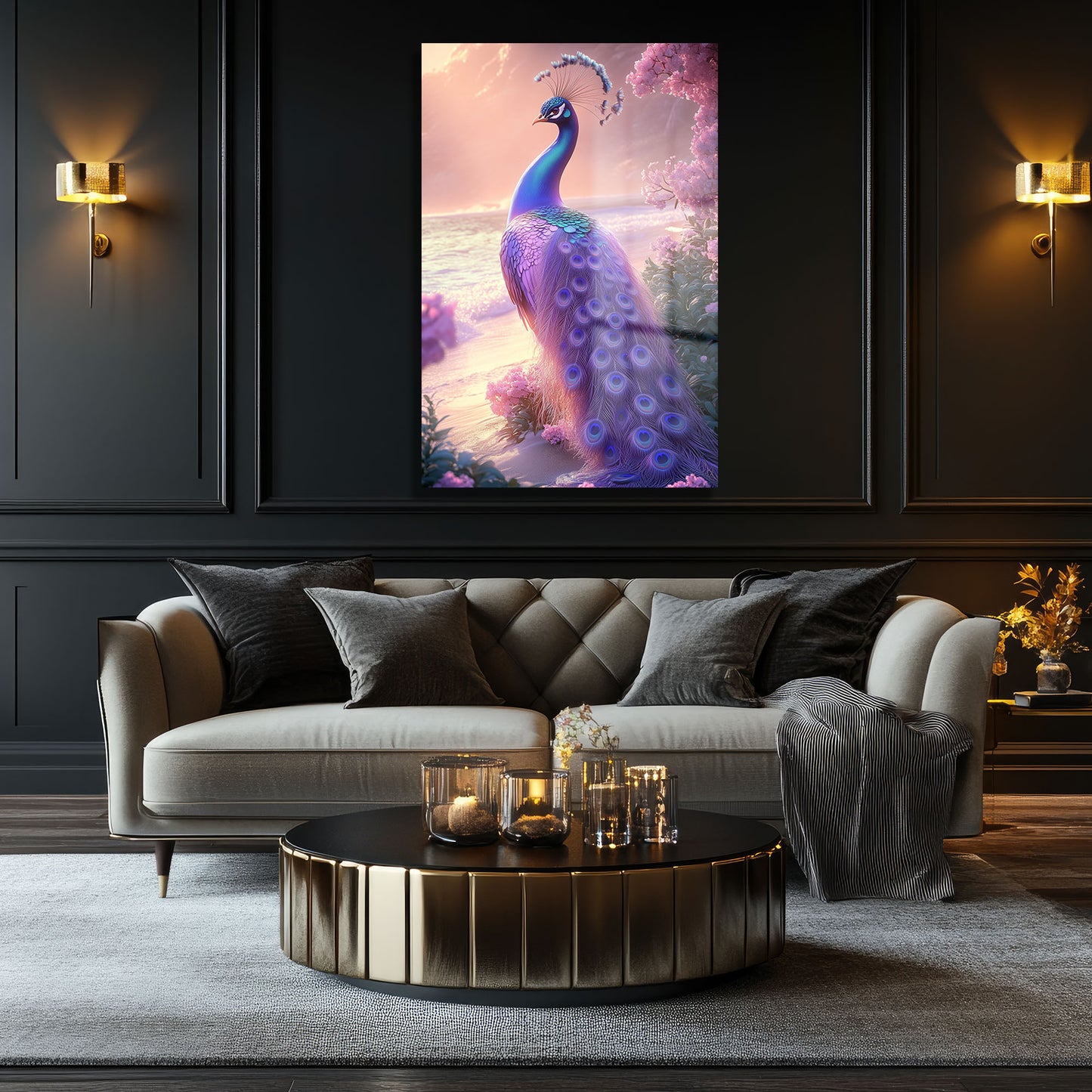 DEKORATİF DİKEY CAM TABLO - TT1770