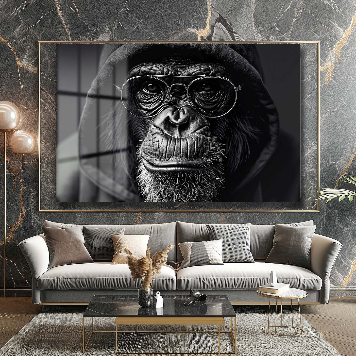 DEKORATİF YATAY CAM TABLO - TT1209