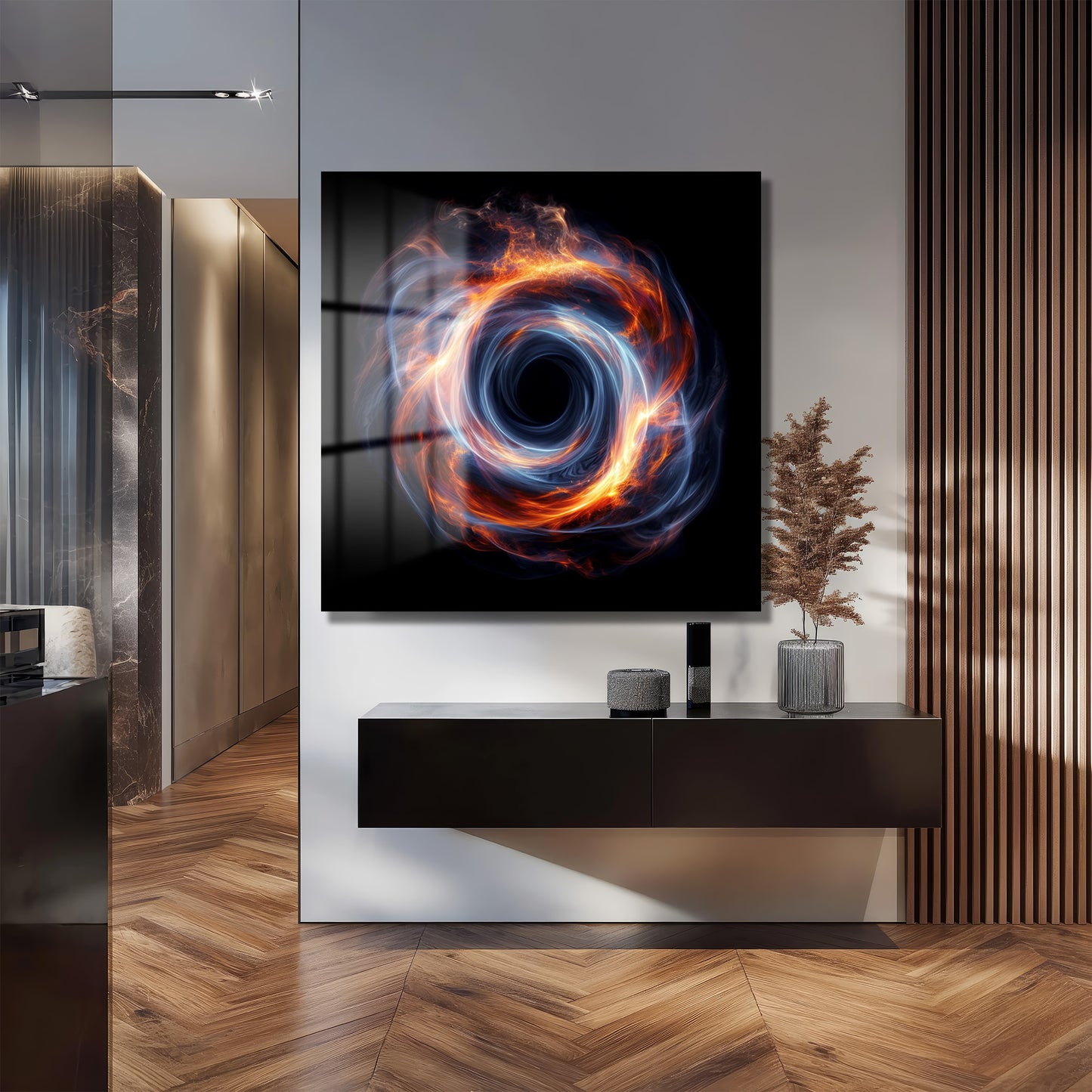 DEKORATİF KARE CAM TABLO - TT1094