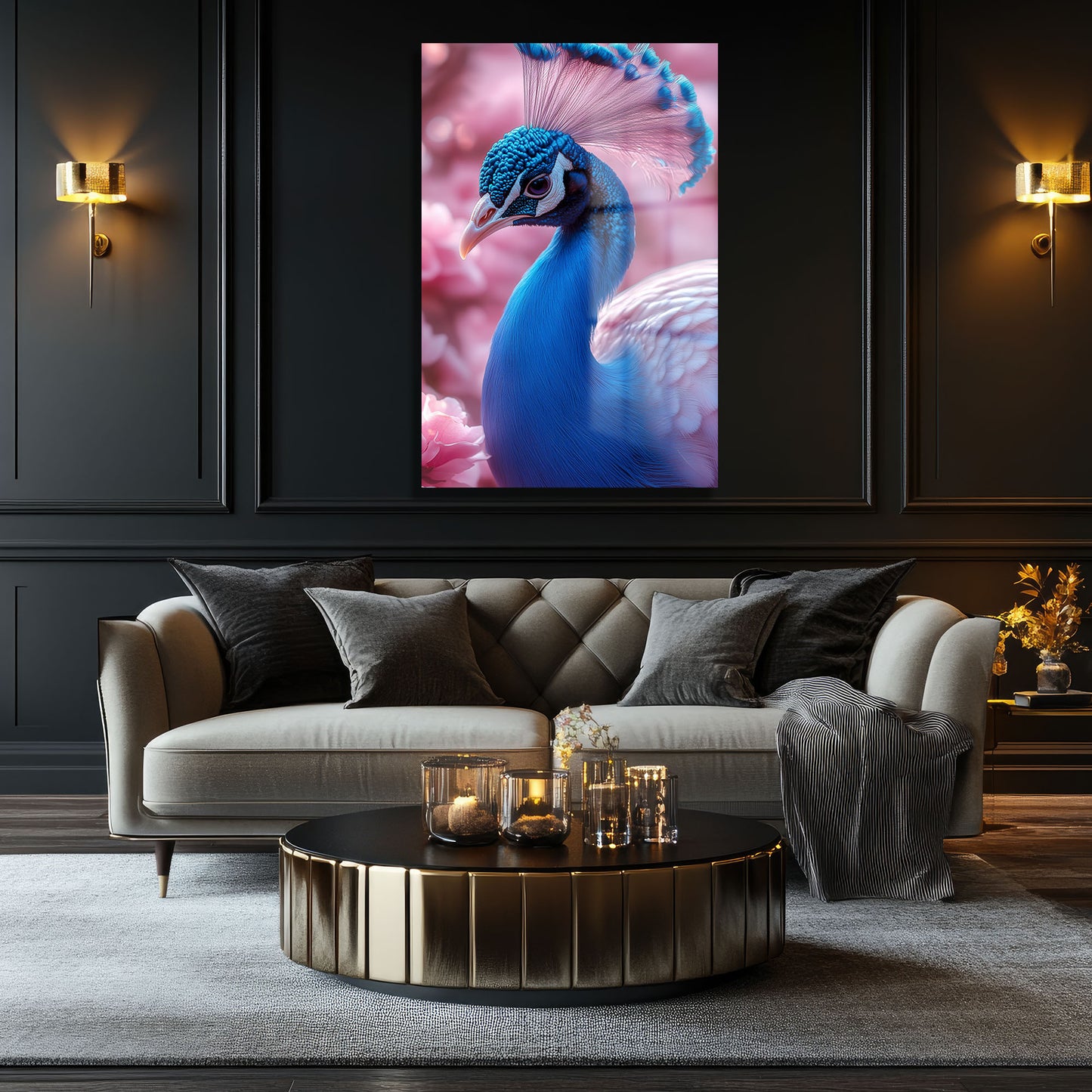 DEKORATİF DİKEY CAM TABLO - TT1753