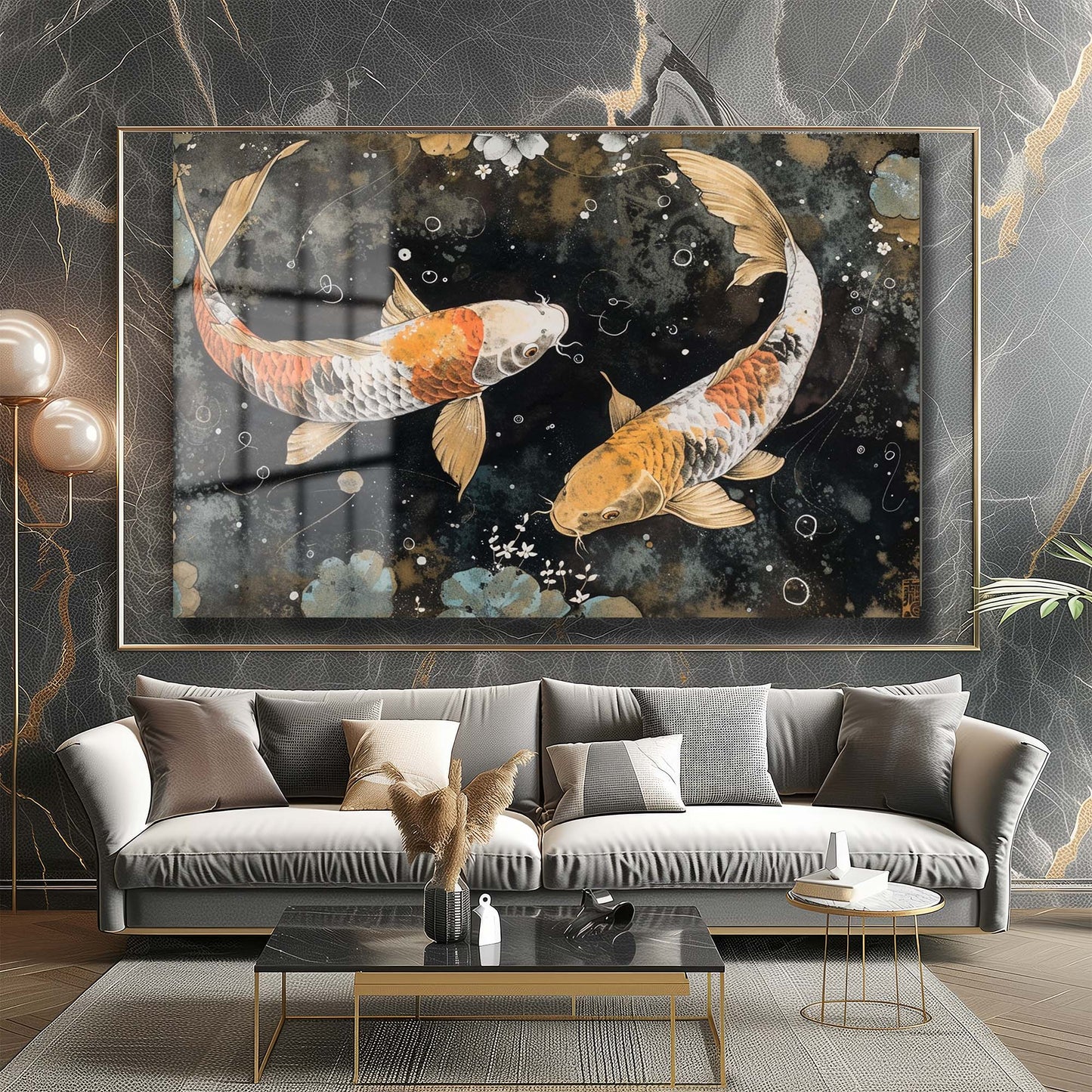 DEKORATİF YATAY CAM TABLO - TT1202