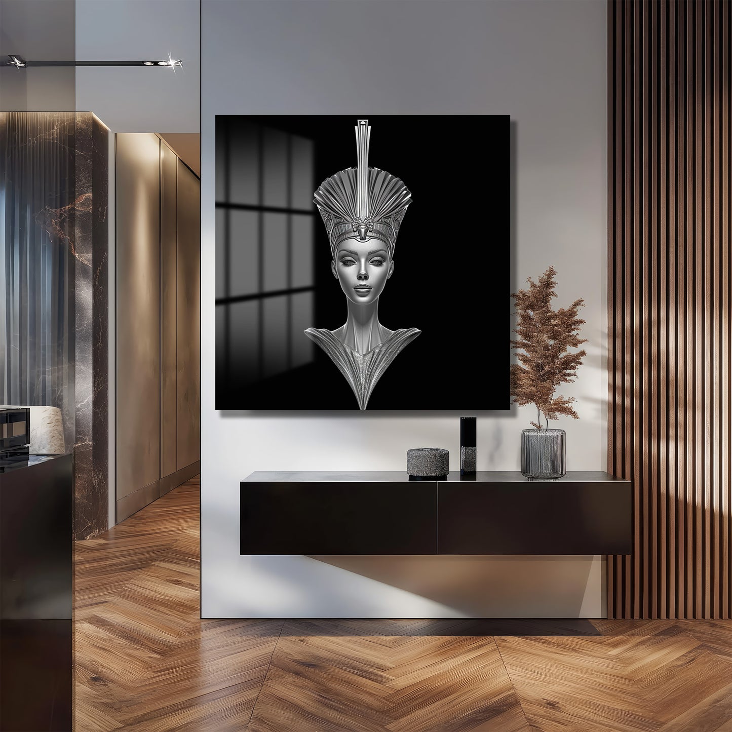 DEKORATİF KARE CAM TABLO - TT1039