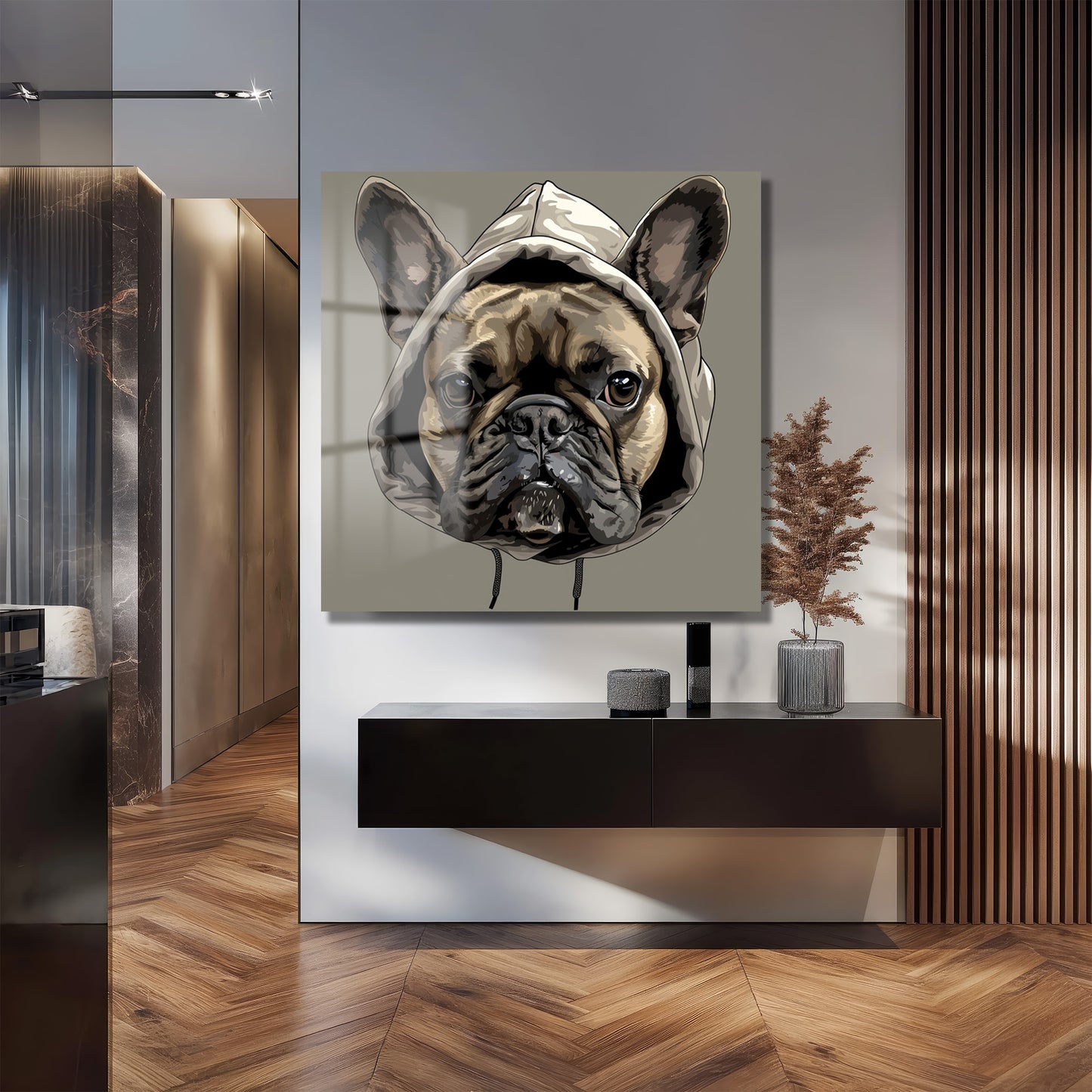 DEKORATİF KARE CAM TABLO - TT1117