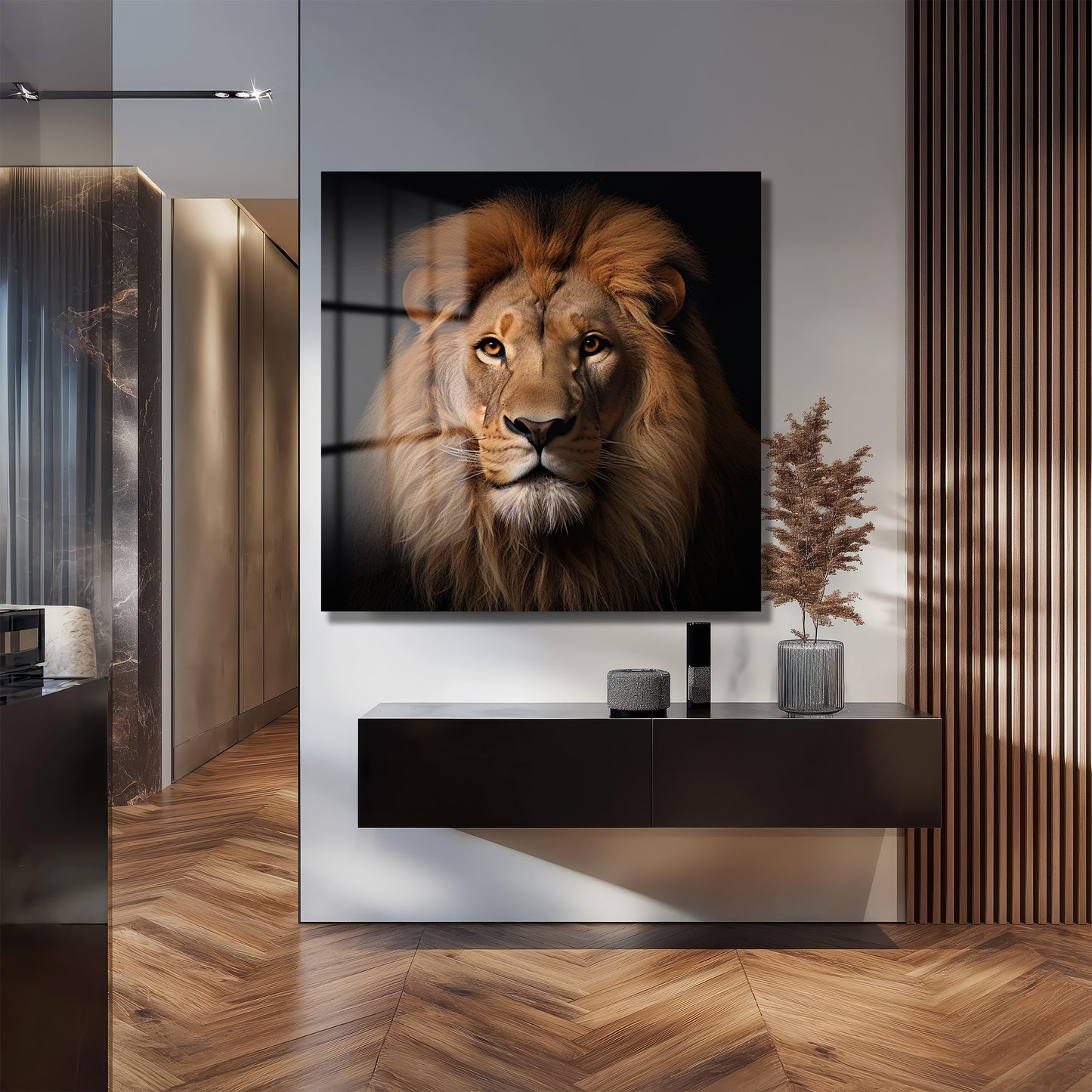 DEKORATİF KARE CAM TABLO - TT1038