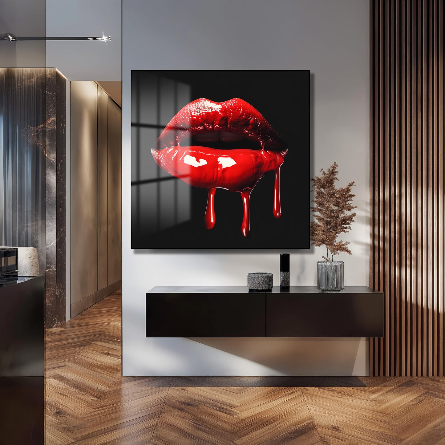 DEKORATİF KARE CAM TABLO - TT1067