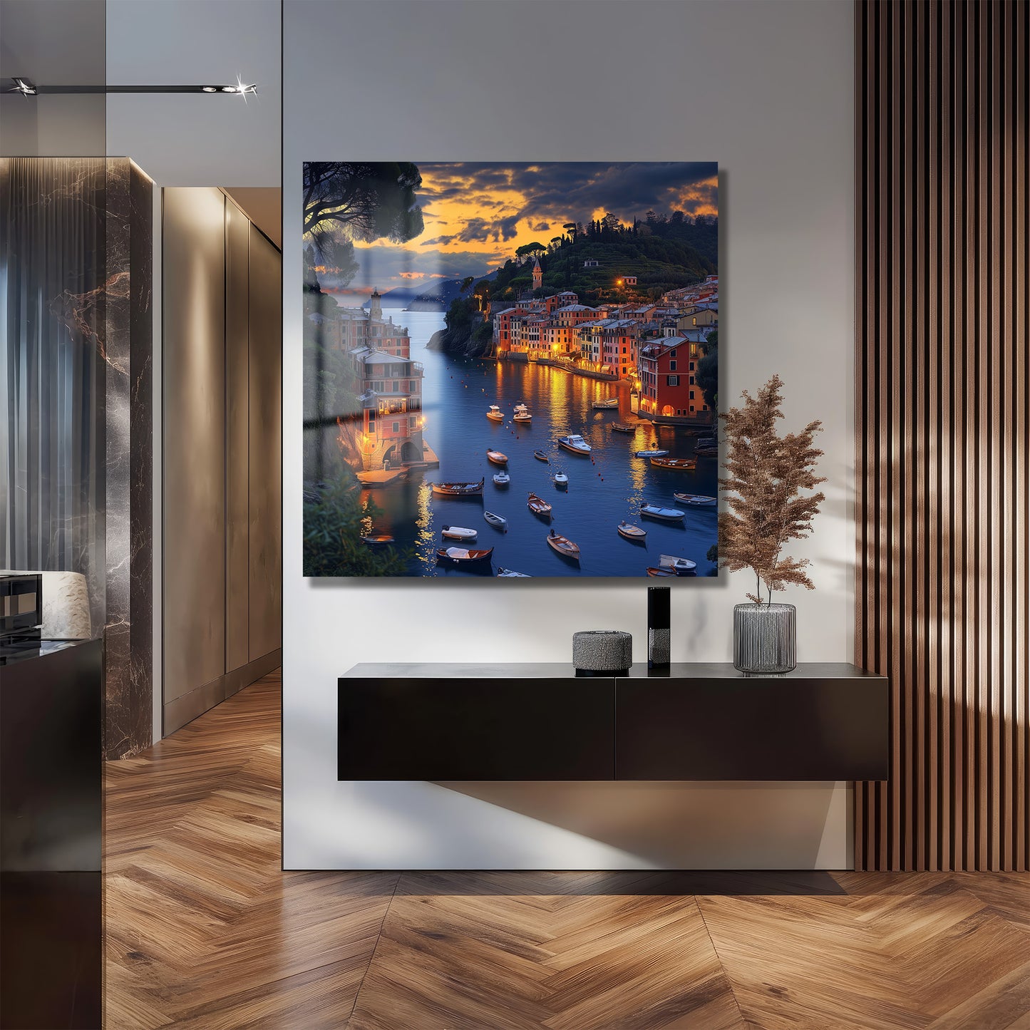 DEKORATİF KARE CAM TABLO - TT1109