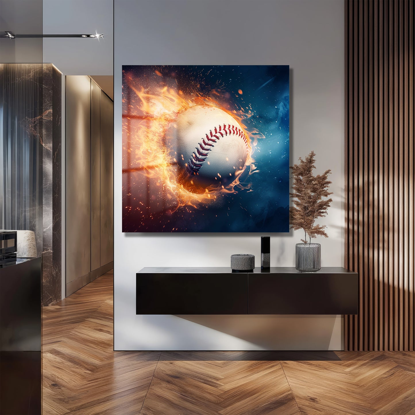 DEKORATİF KARE CAM TABLO - TT1065