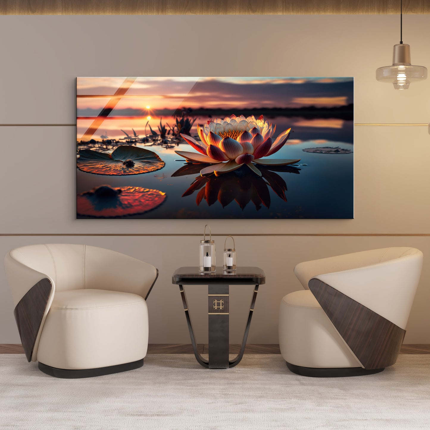 DEKORATİF YATAY CAM TABLO - CF0713